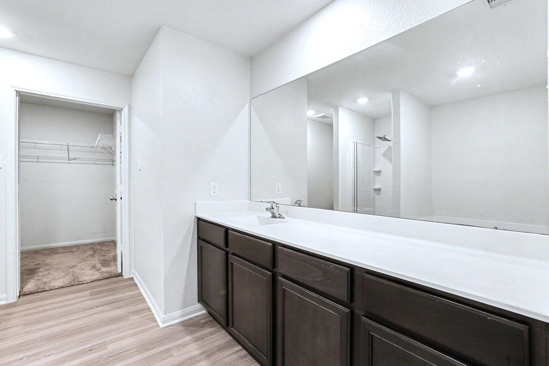 22622 Steel Blue Jaybird Drive, Hockley, TX 77447 The walk-in closet is conveniently off the large primary bath.