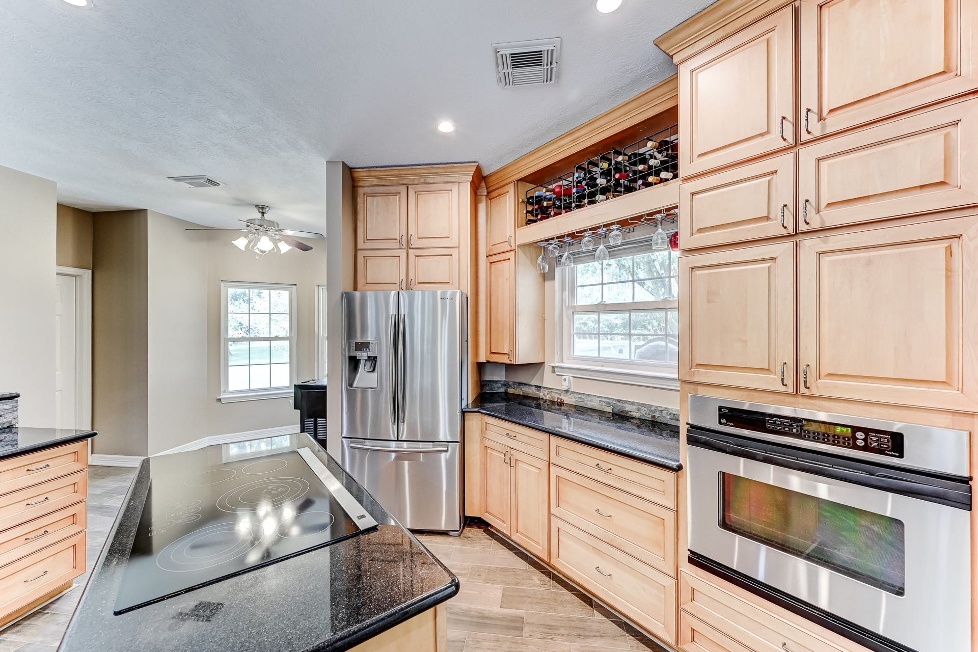 22623 Three Pines Drive, Hockley, TX 77447 Functional kitchen layout with ample workspace