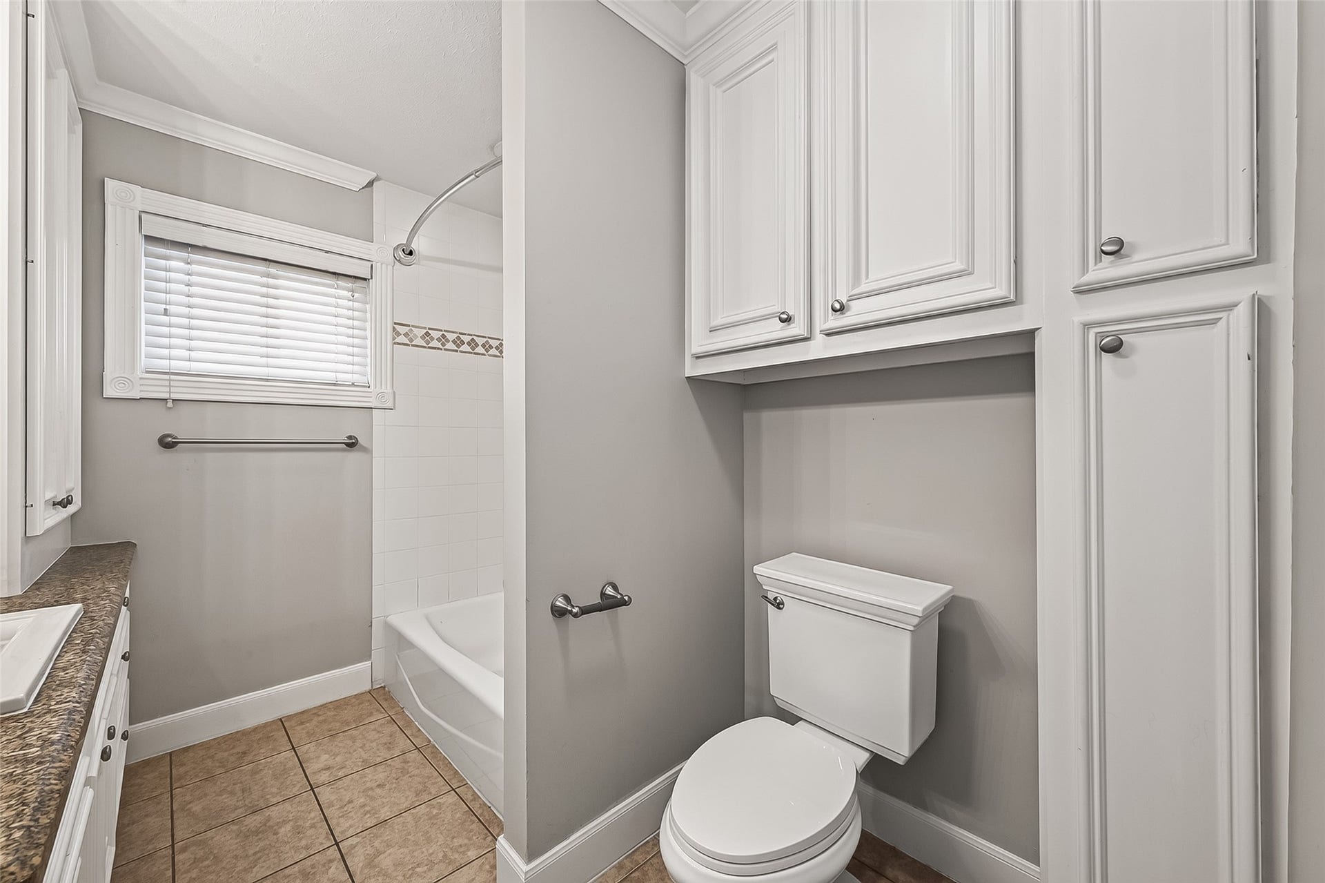 4727 Merwin Street, #A, Houston, TX 77027 Full Bathroom offers ample cabinet space!