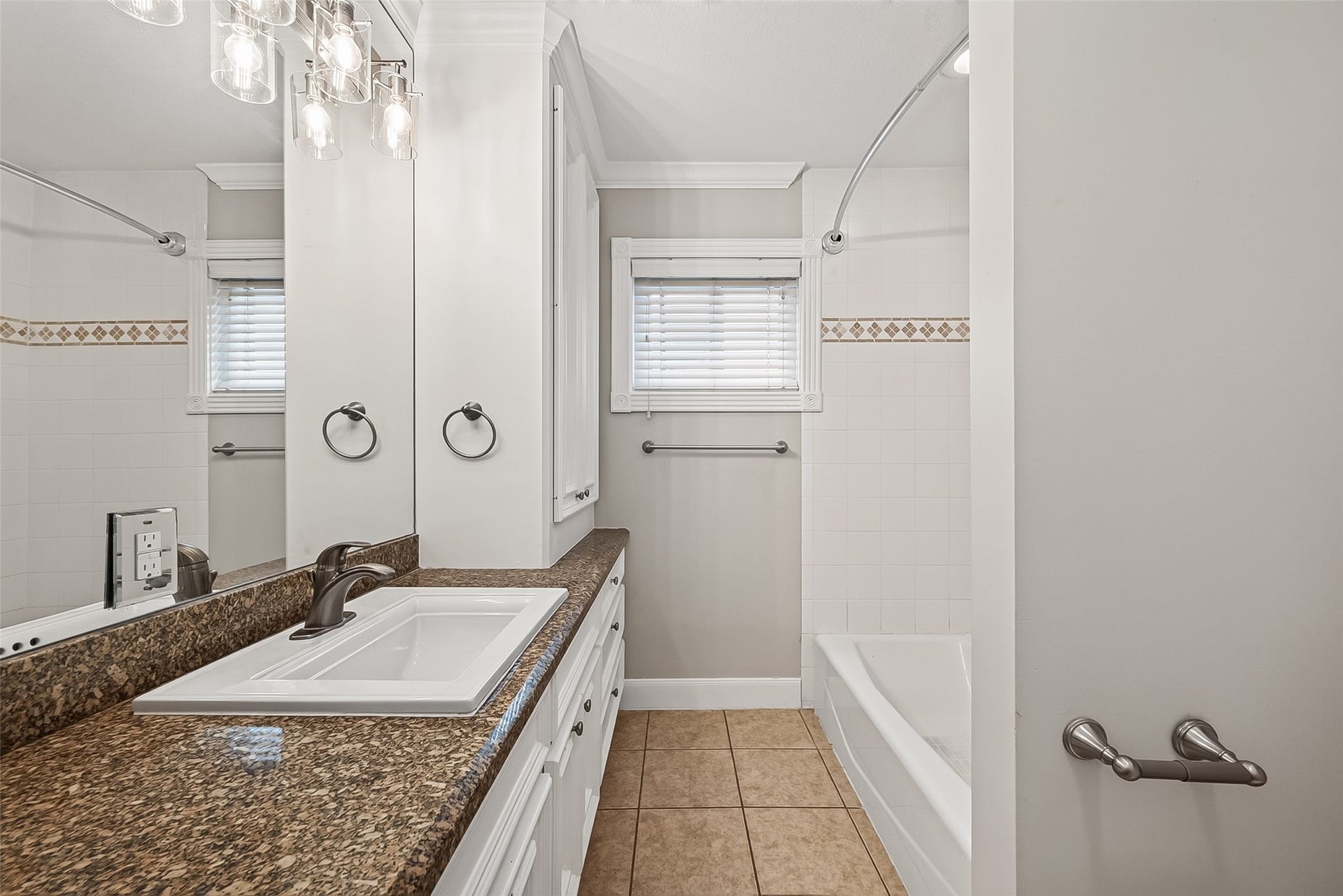 4727 Merwin Street, #A, Houston, TX 77027 Bathroom updated with Granite Countertops too!