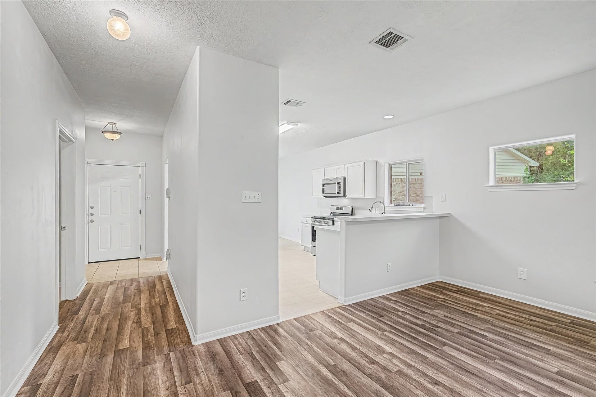 Luxury vinyl plank flooring throughout the home