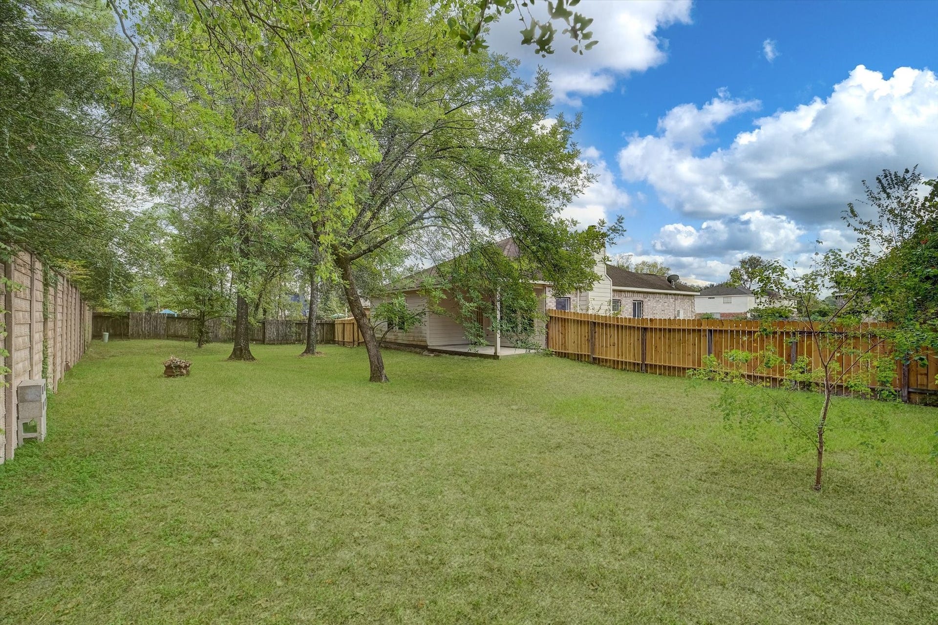 1/4 acre lot No neighbors behind