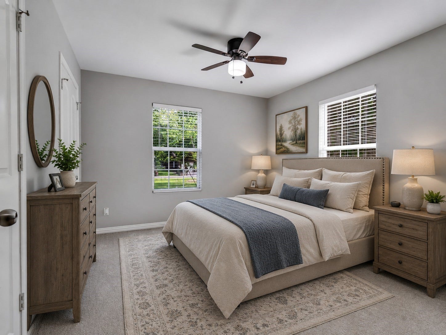 12313 23rd Street, Santa Fe, TX 77510 Virtually staged primary bedroom
