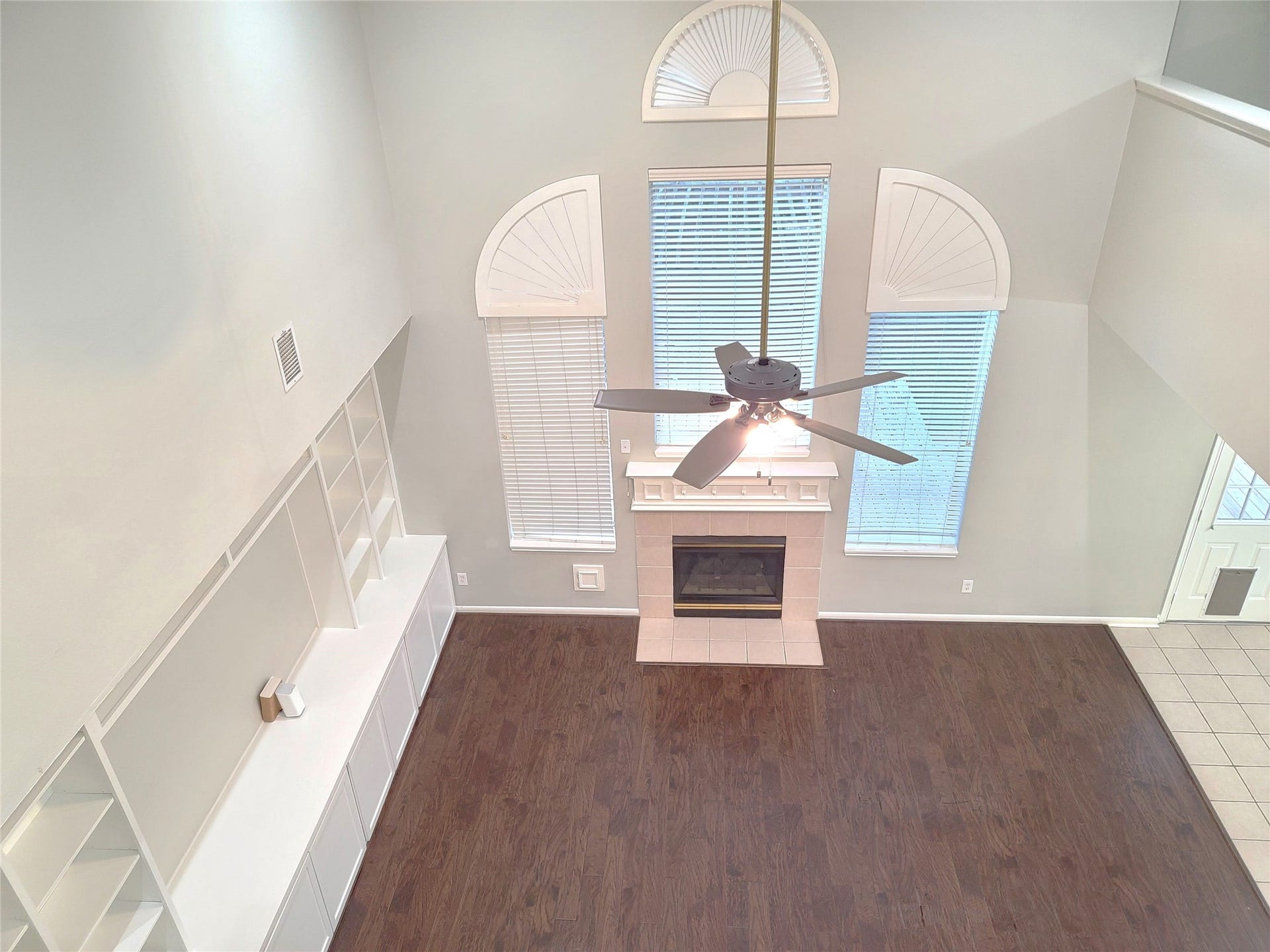Upstairs view of living room