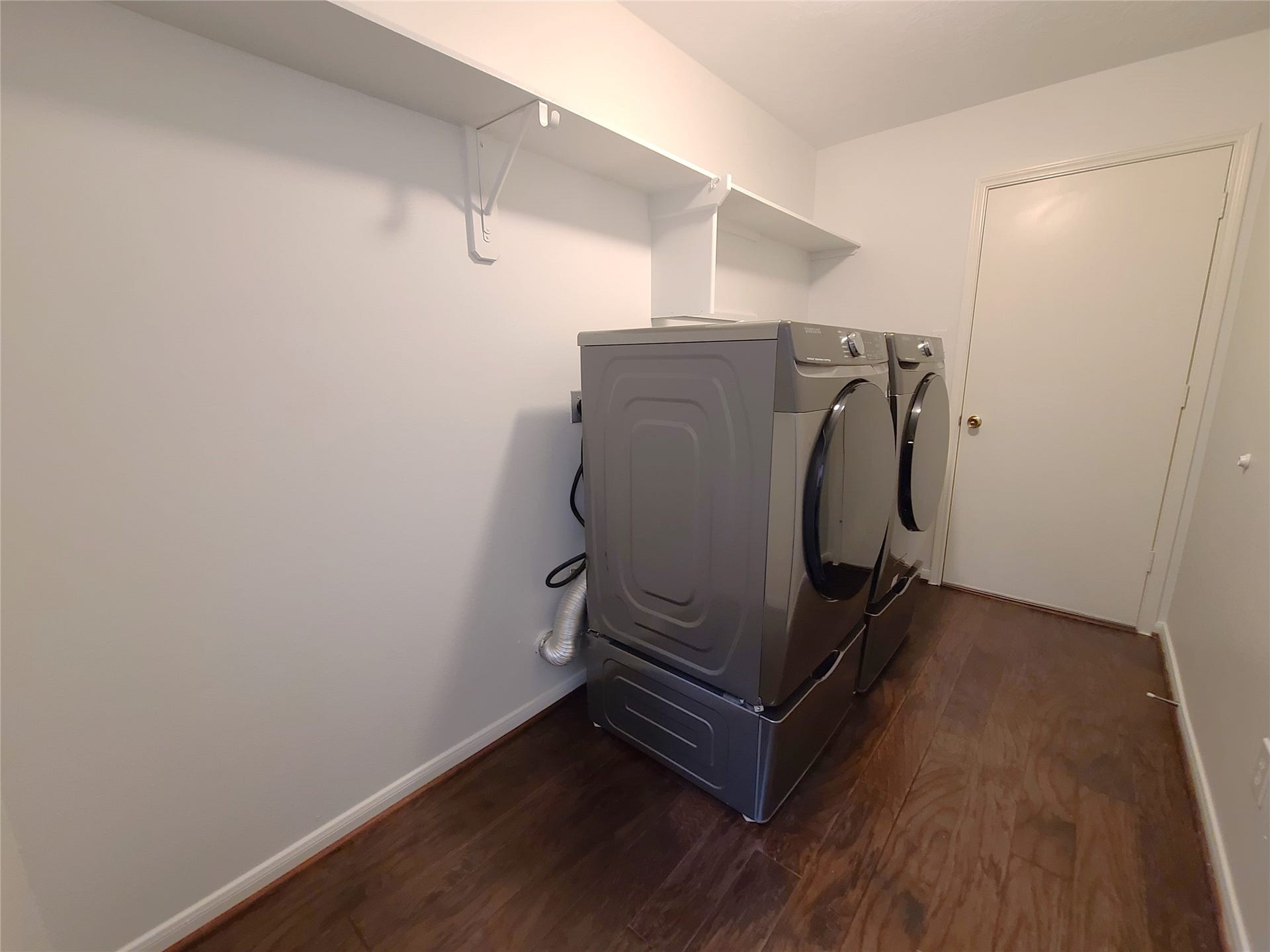 Laundry room comes with brand new washer and dryer