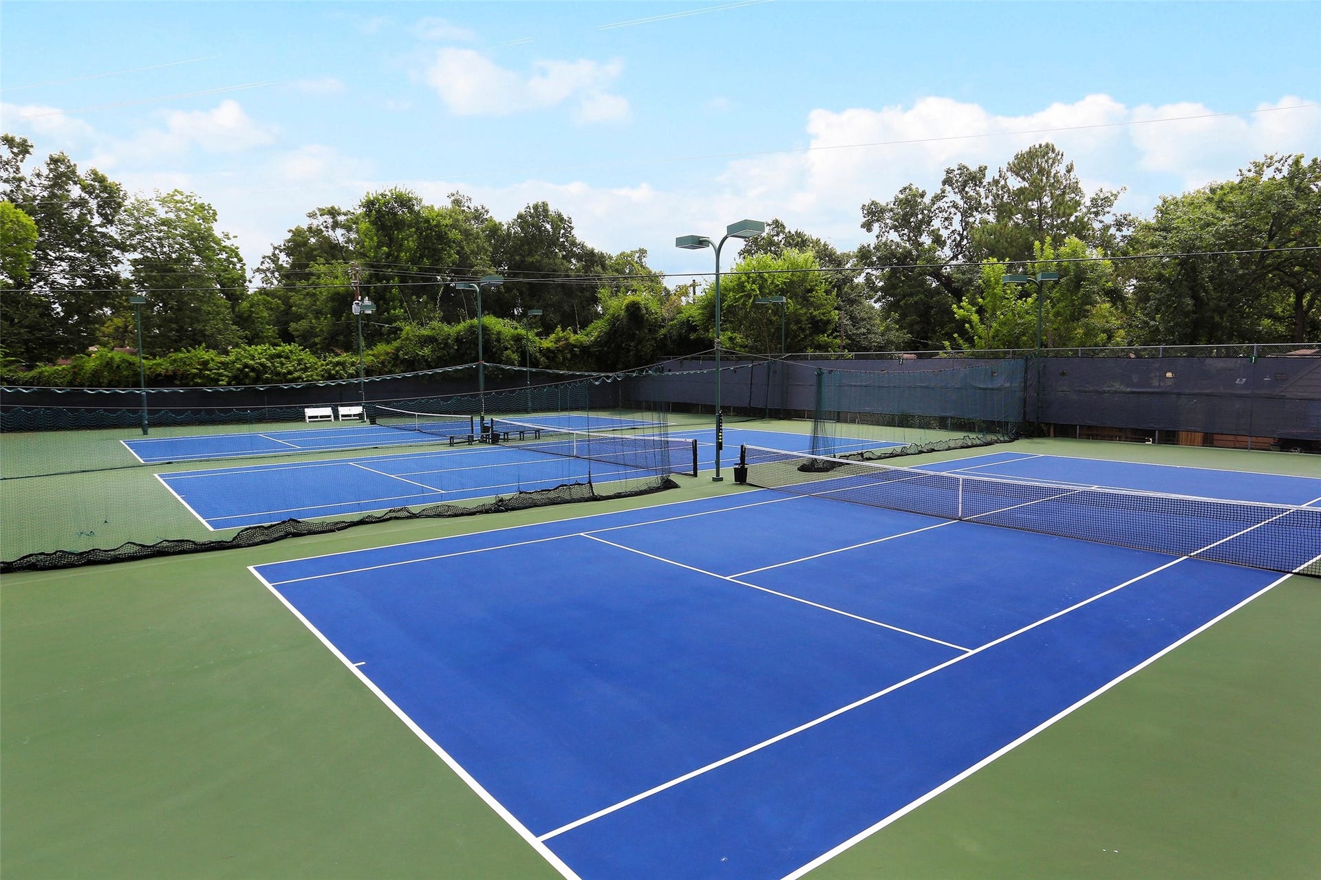 13727 Camara Lane, Houston, TX 77079 Tennis courts at Wilchester were recently resurfaced.