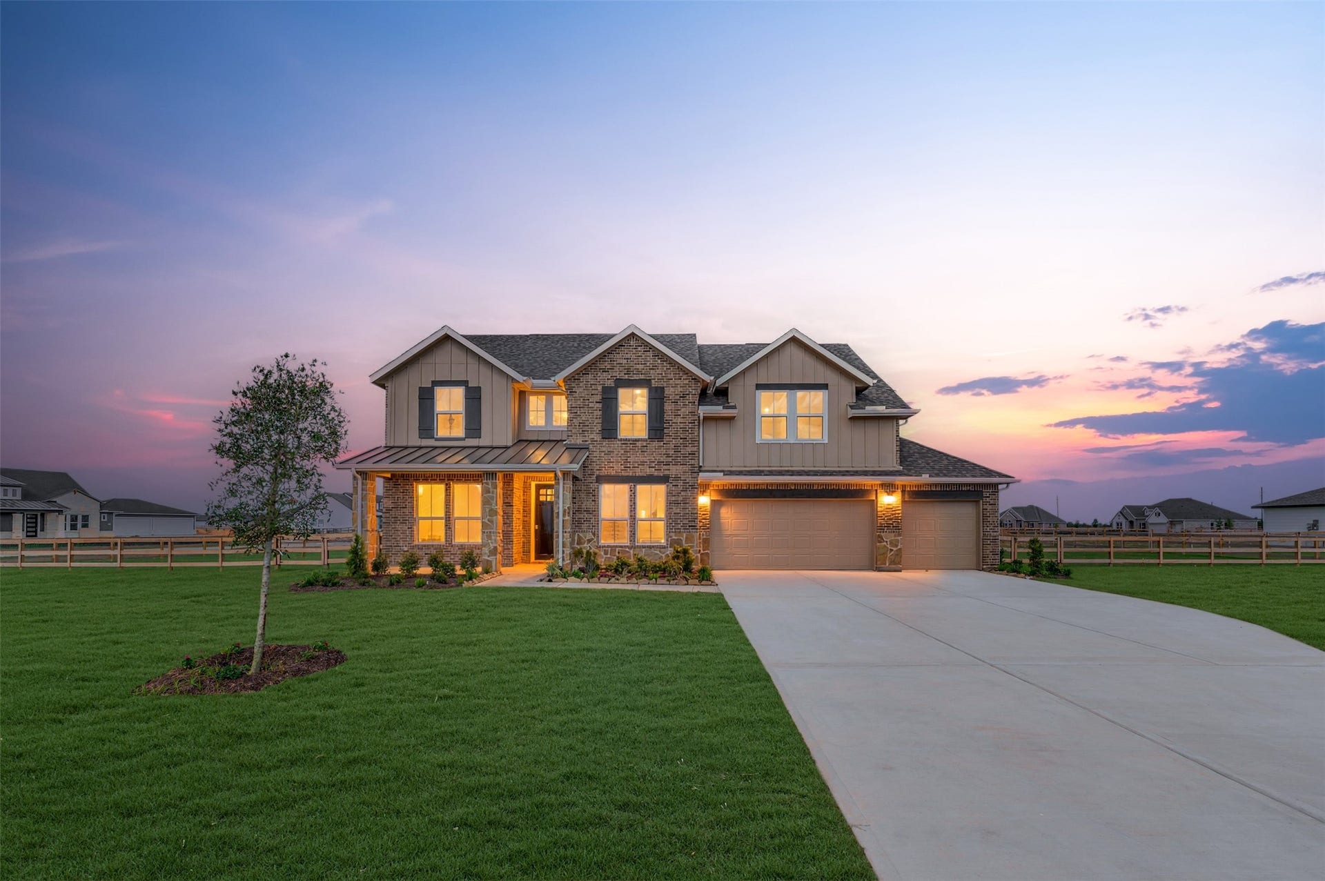 Impressive Mykonos design by K. Hovnanian Homes with elevation RA in beautiful Lakeview.