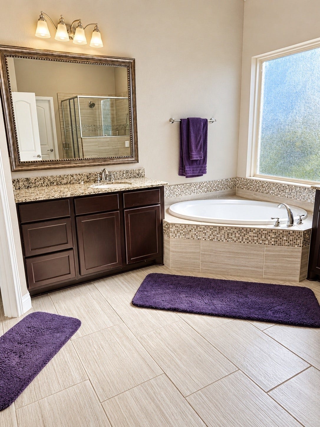 3414 Magnolia Shores Lane, Pearland, TX 77584 Enjoy your own private sanctuary beautifully appointed bath that combines everyday comfort with a touch of luxury. Enjoy. your soaking tub, tiled floors and a large glass shower