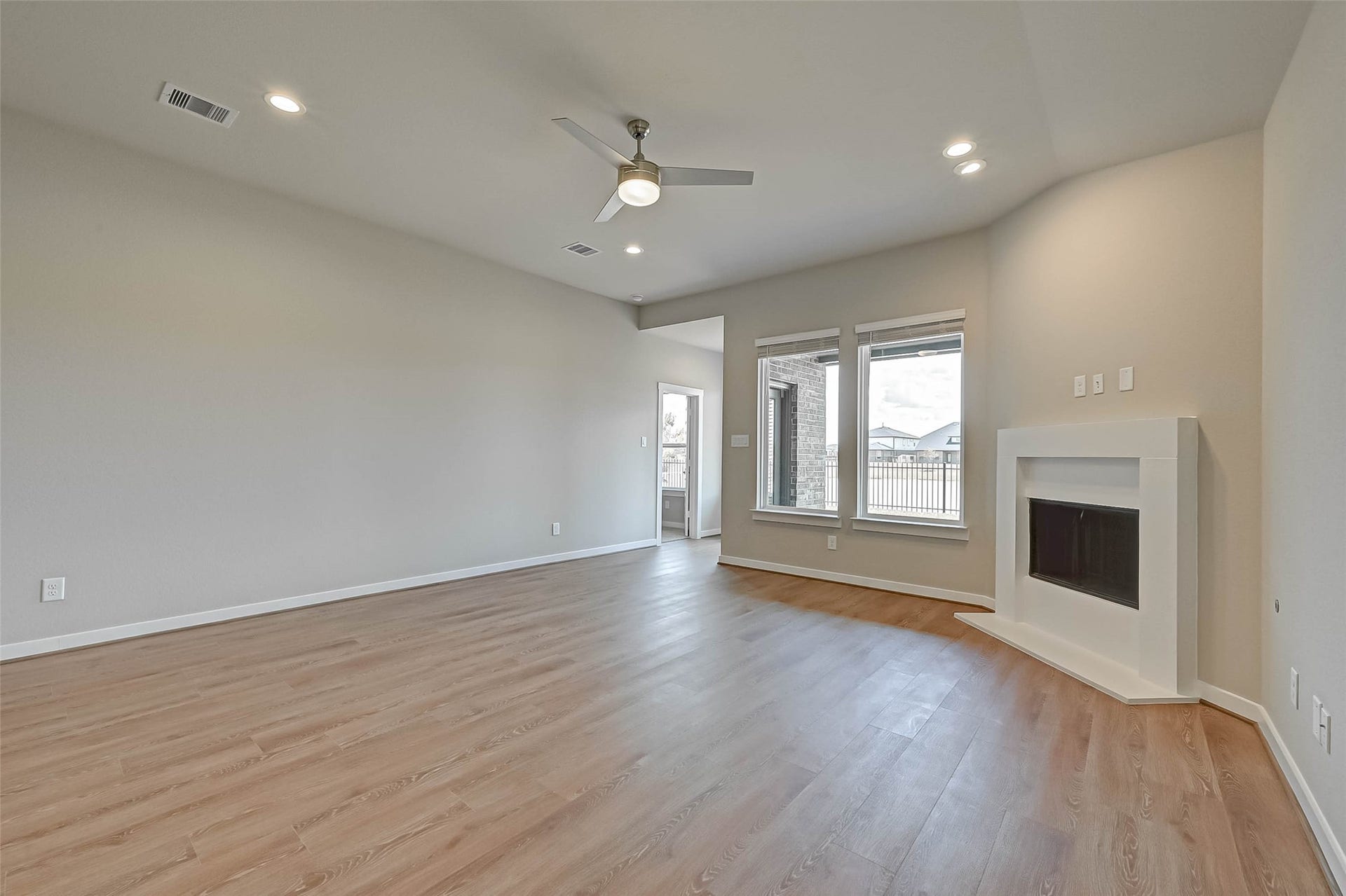 28507 Hazel Trail, Katy, TX 77494 Spacious Living Room w/ Fire Place