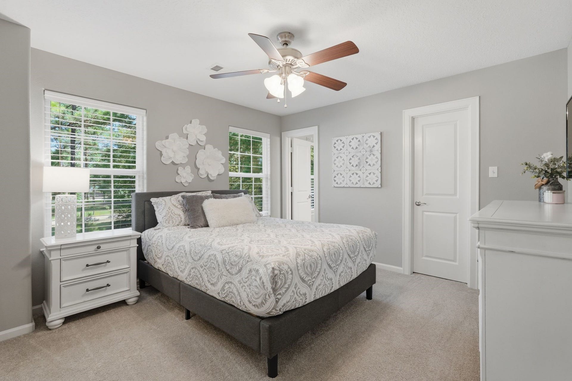 Secondary bedroom (#2) on the second floor.  All bedrooms have en suite baths.