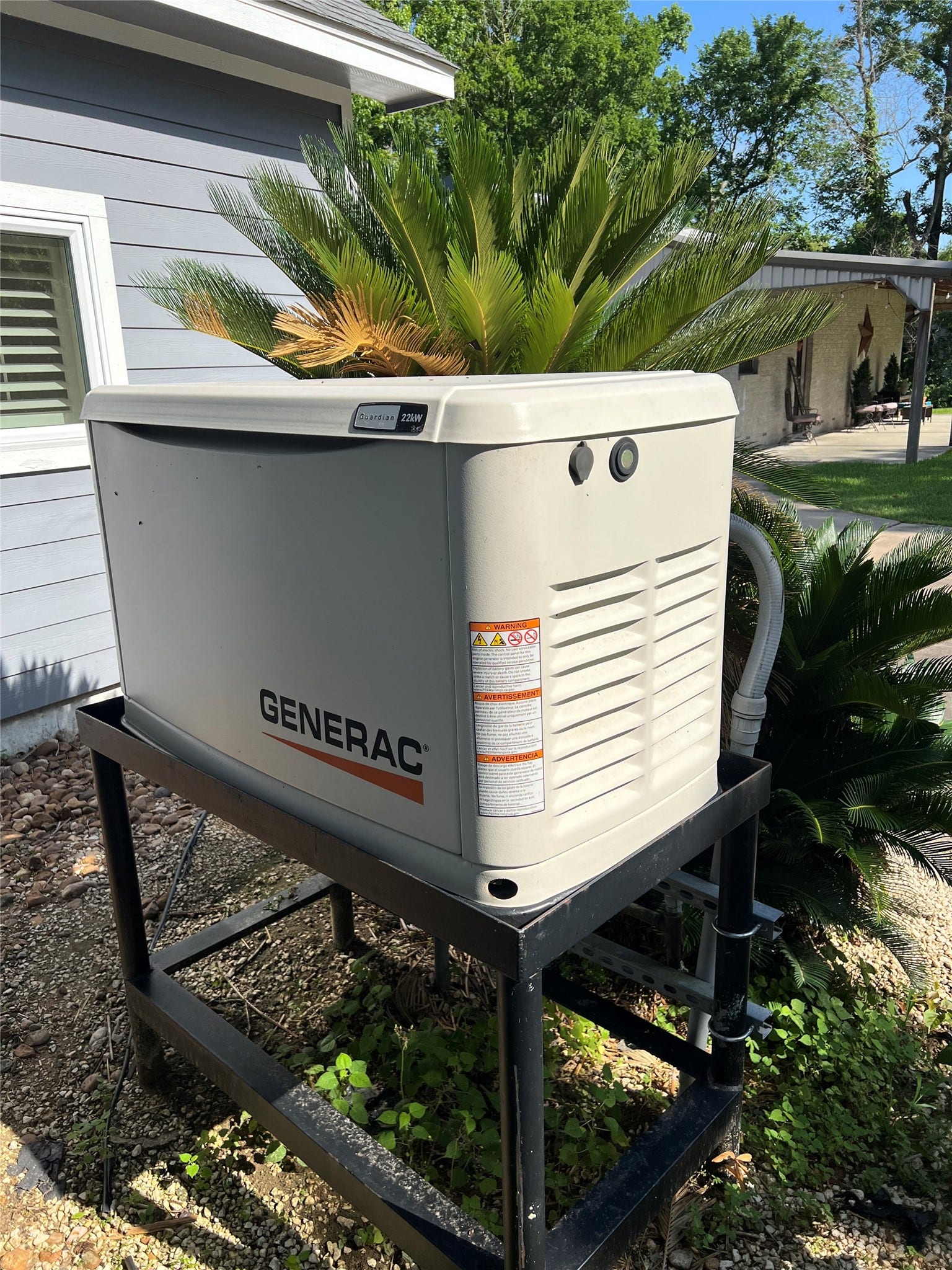 20547 Crosby Eastgate Road, Crosby, TX 77532 Whole house generator for the main home. Current owners run extension cords to the casita for the fridge and a lamp.