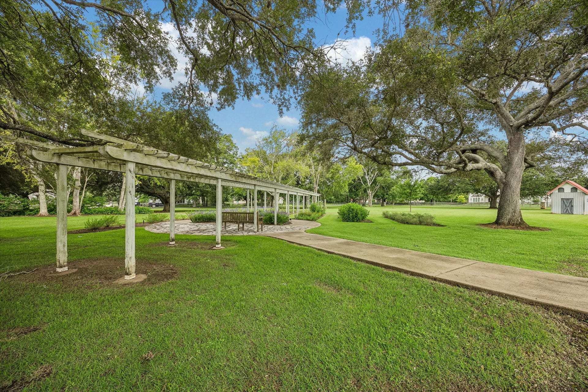 32102 Fulbrook Commons, Fulshear, TX 77441 Mature oaks and pecan trees throughout the neighborhood