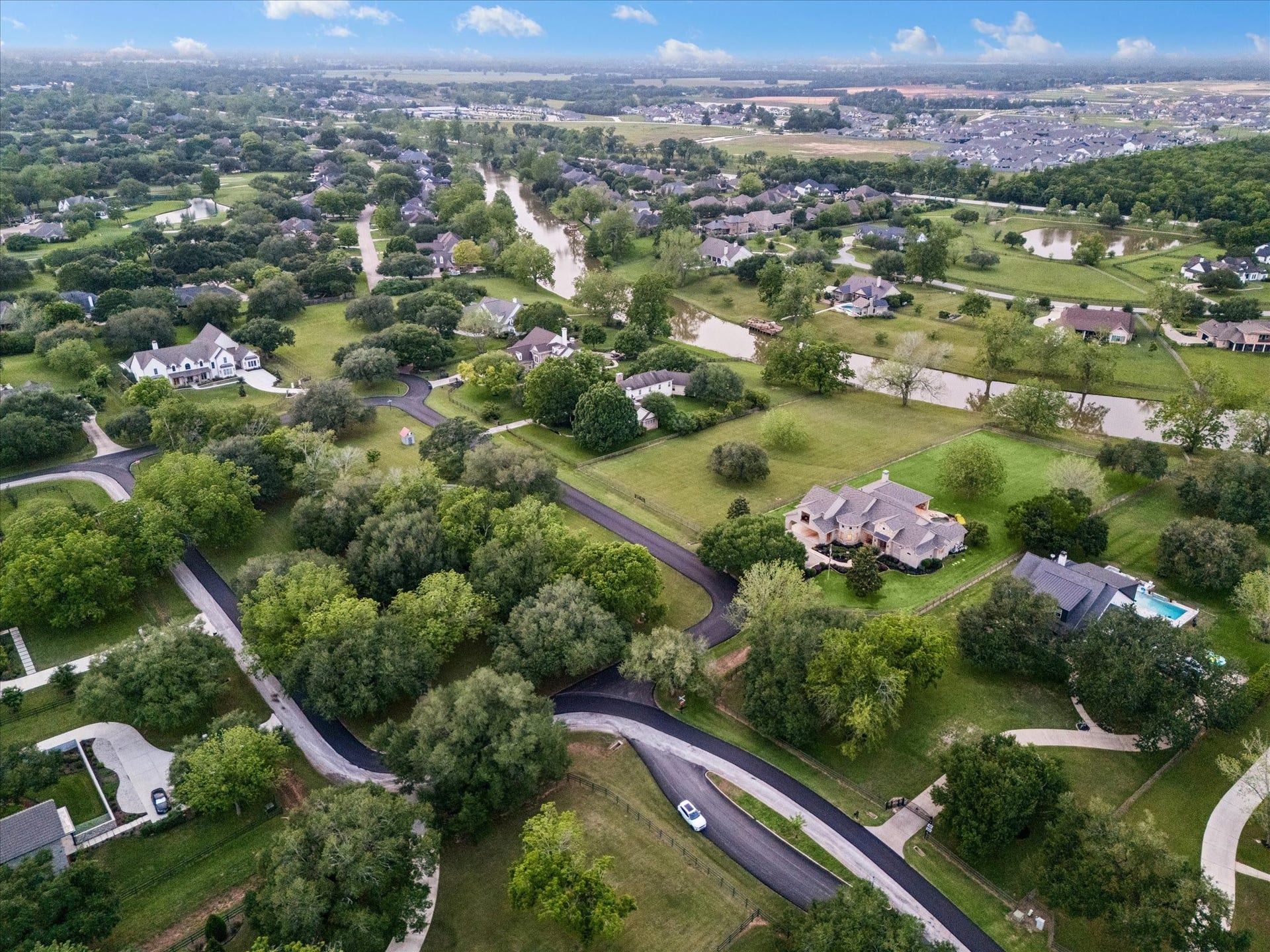 32102 Fulbrook Commons, Fulshear, TX 77441 Aerial view of both lots.
