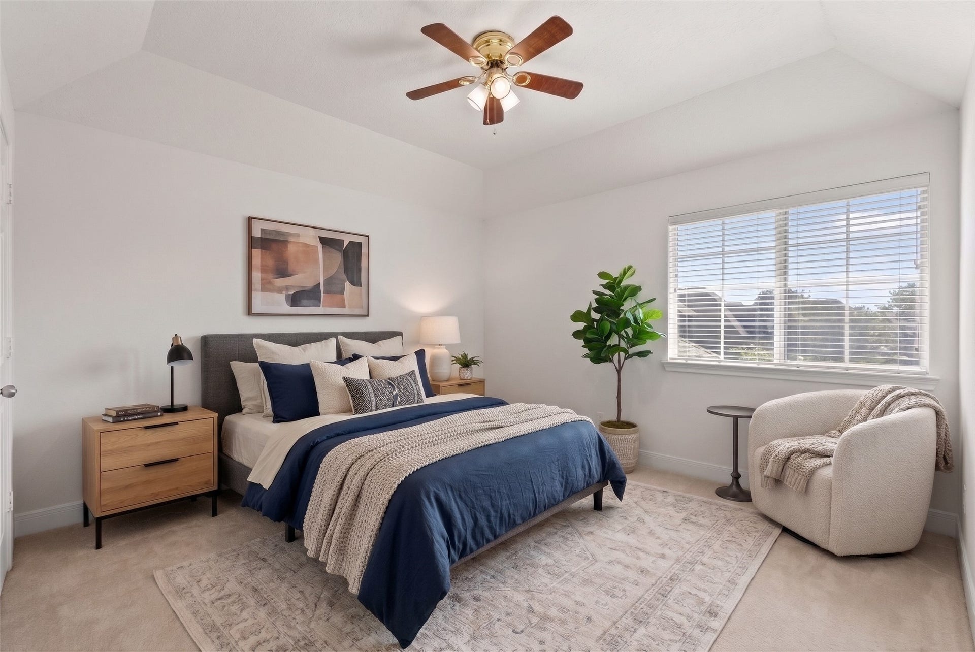 4402 Santee Drive, Baytown, TX 77521 This rooms well-proportioned layout easily accommodates a full bed set alongside a dedicated reading chair or homework desk.