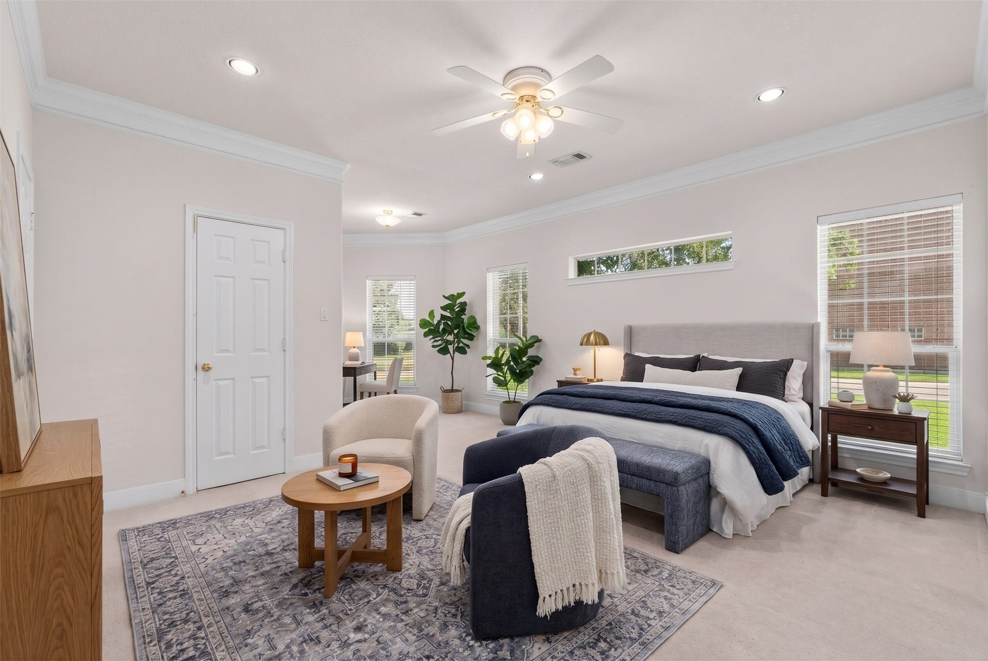 4402 Santee Drive, Baytown, TX 77521 Soft natural light pours through side windows to illuminate this expansive 14x23 primary suite.