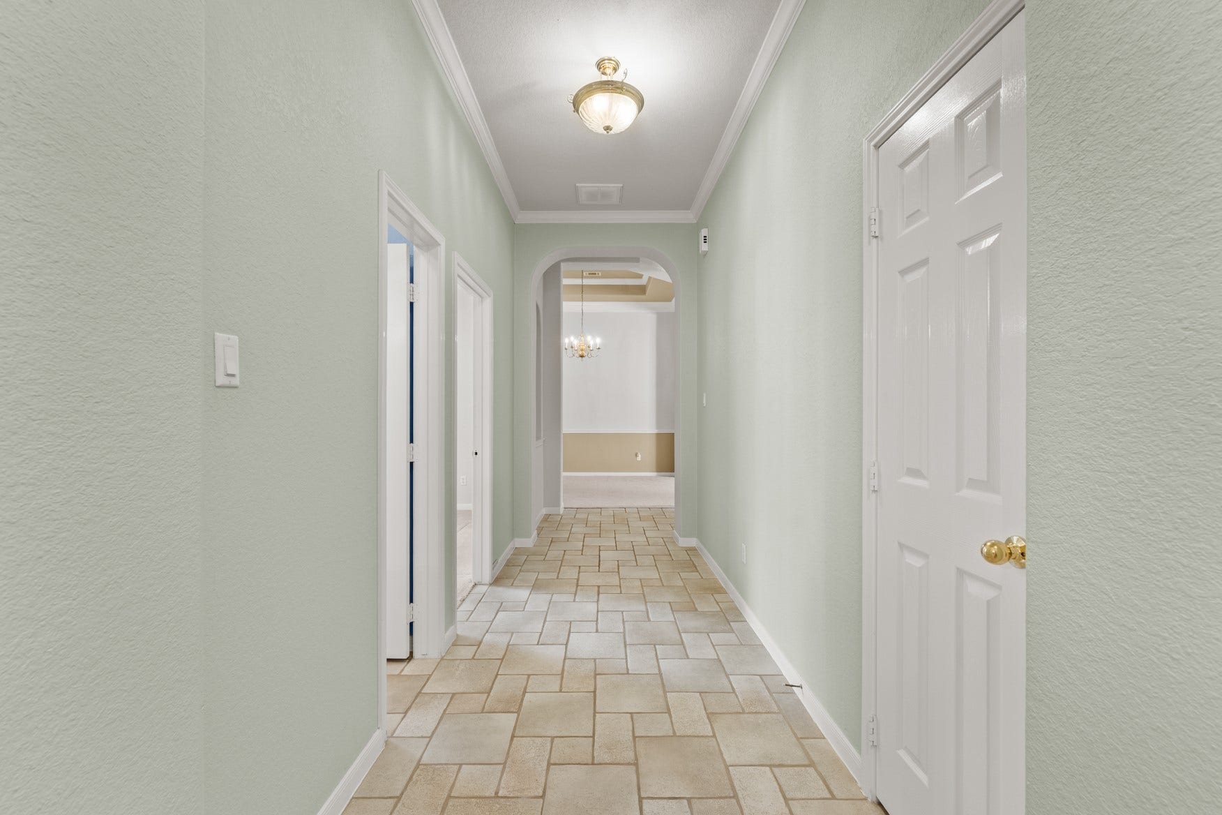 16503 Oat Mill Drive, Houston, TX 77095 Inside, you'll immediately notice the high ceilings, elegant arches, and crown molding.