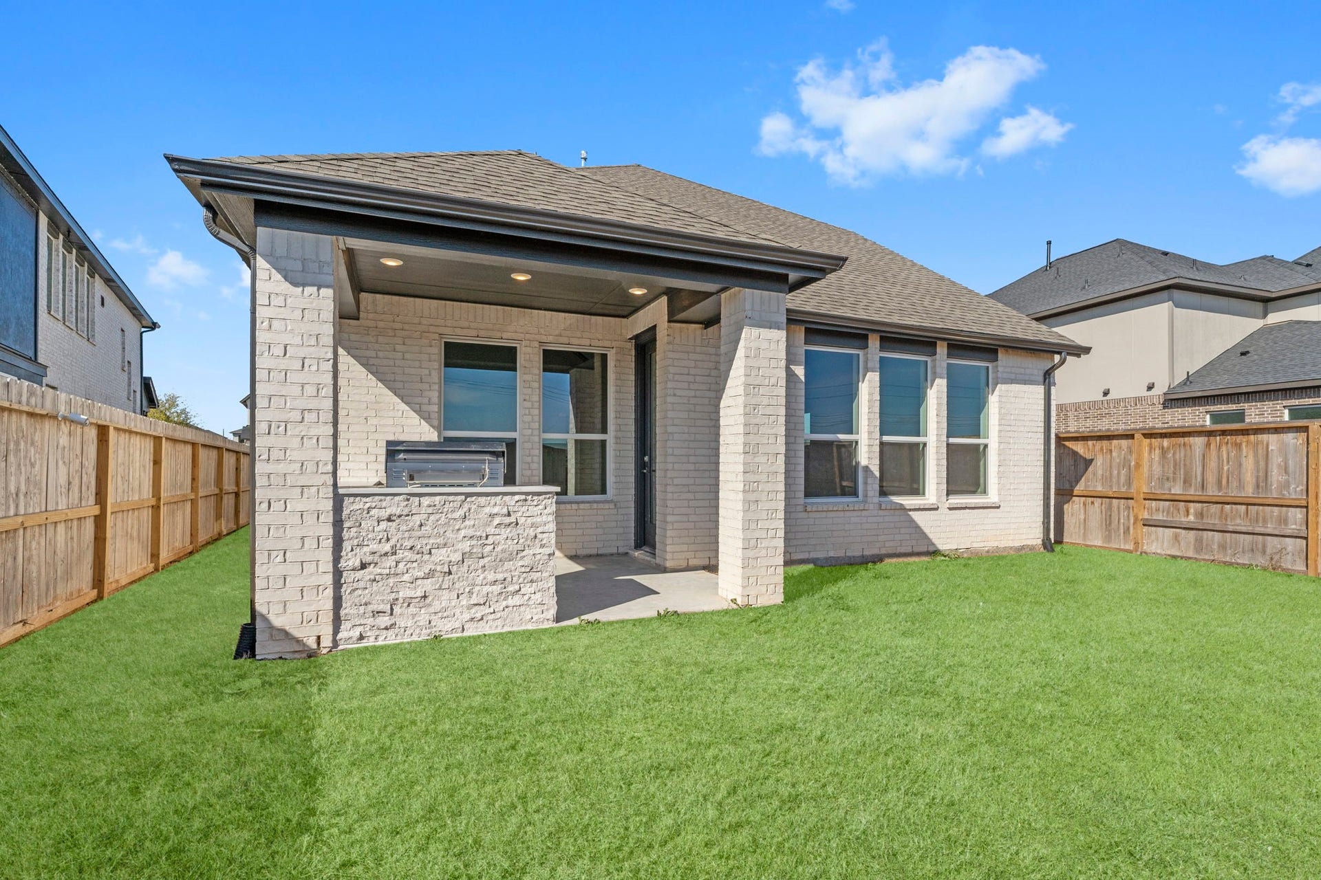 2230 Fresh Flower Way, Richmond, TX 77406 Enjoy ultimate privacy with no immediate rear neighbors and a tidy, low-maintenance lawn.