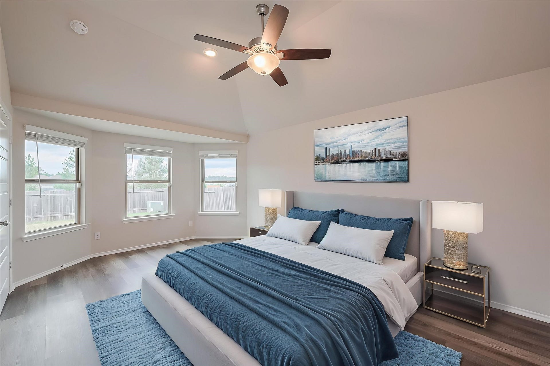 335 Jewett Meadow Drive, Magnolia, TX 77354 Primary bedroom virtually staged.