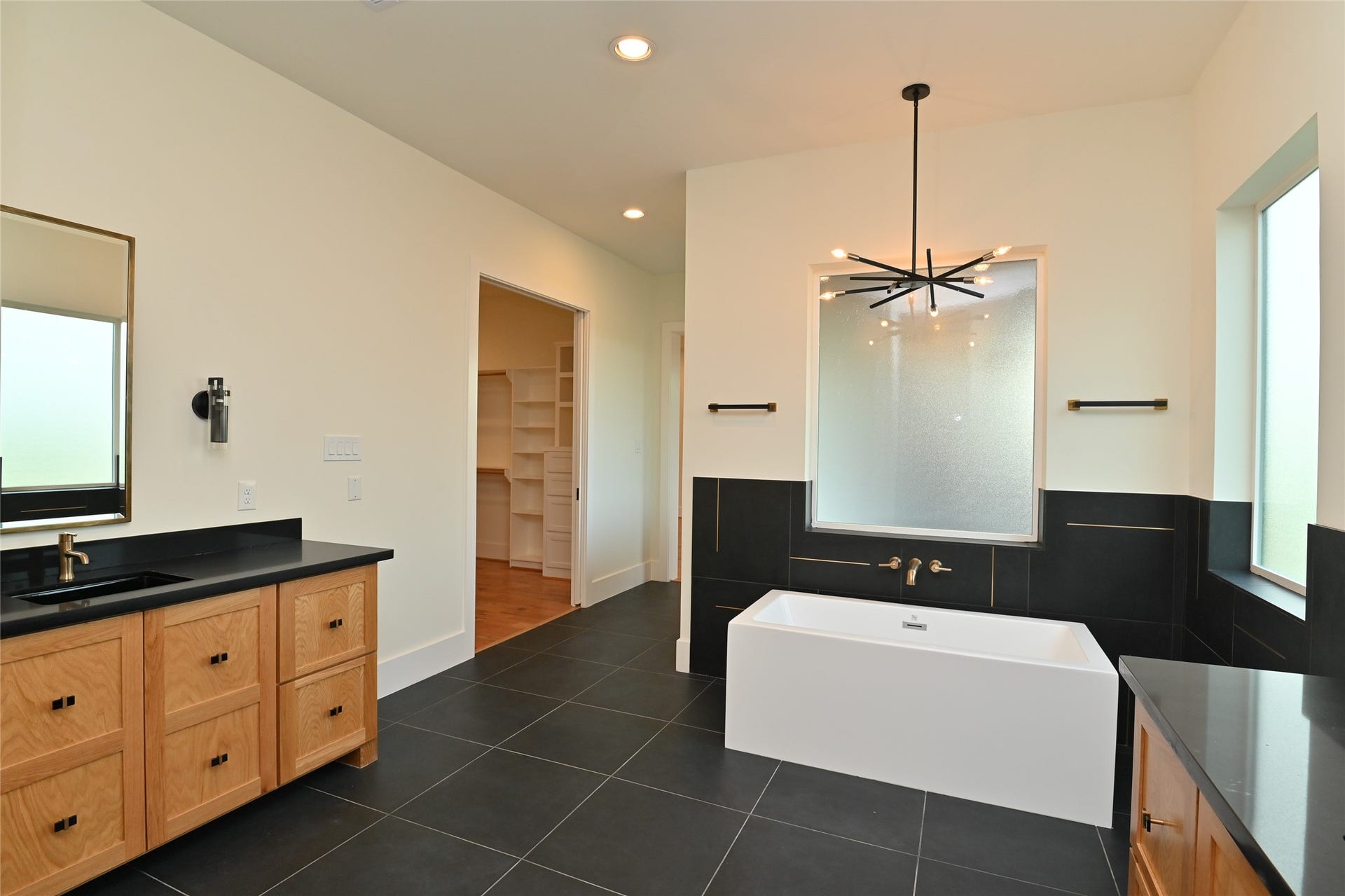 1733 Du Barry Lane, Houston, TX 77018 Primary Bath with custom cabinets