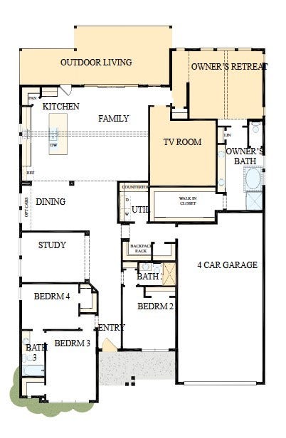 The success of a floor plan is the way you can move through itYoull be amazed at how well this home livesWe call it traffic patterns.