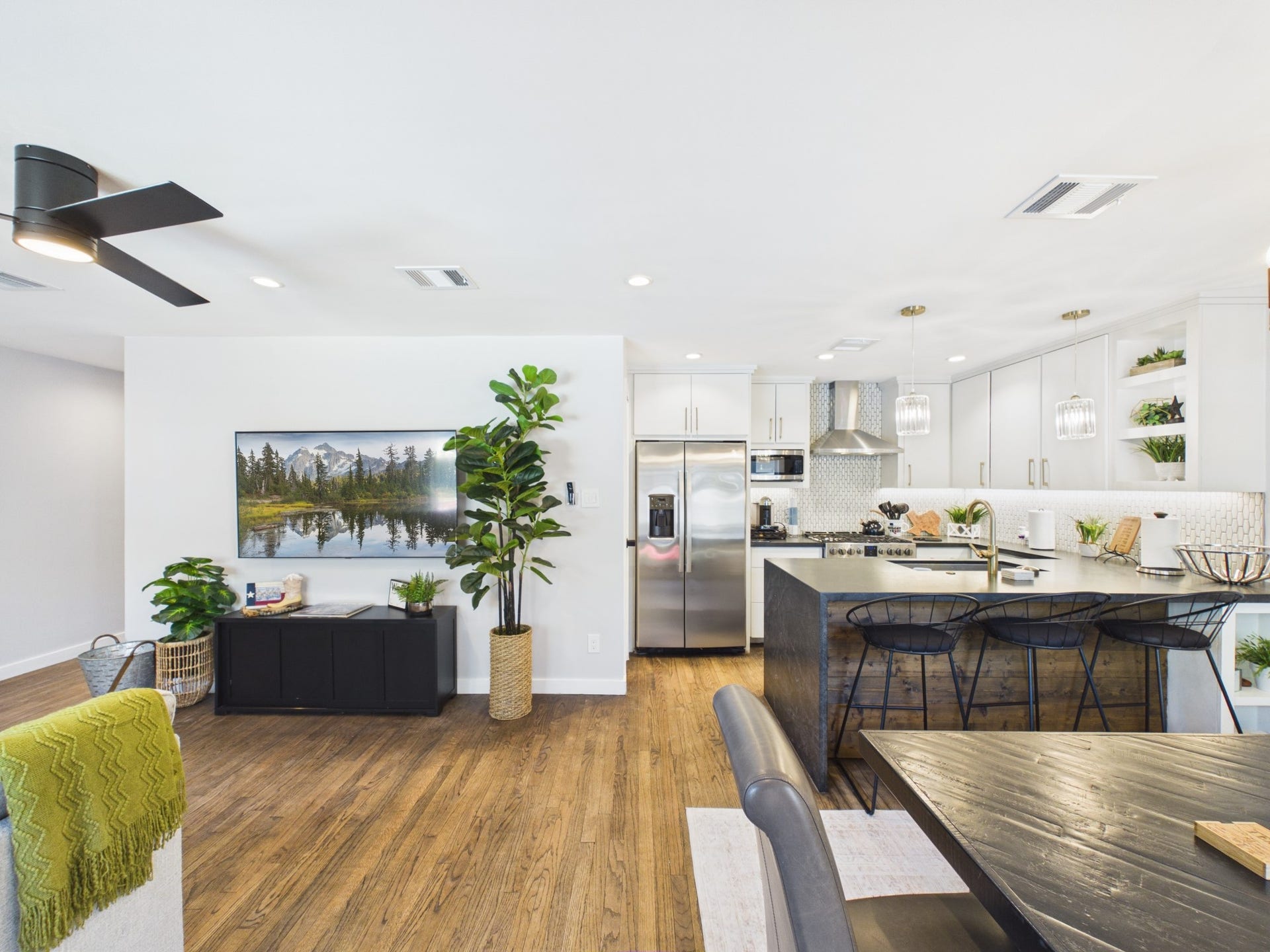 Living/Dining Combo with Open Kitchen