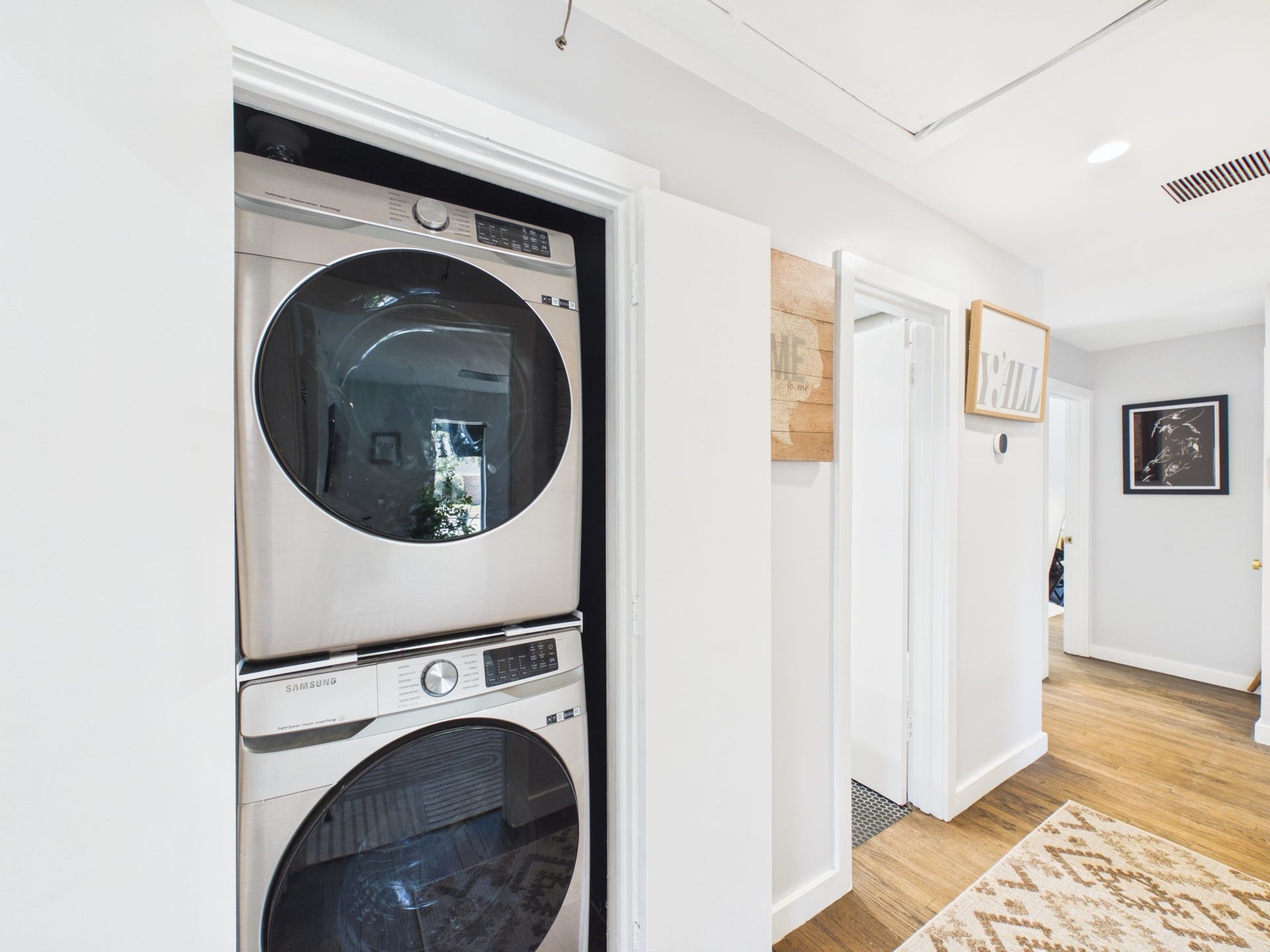 Utility Closet Between Bedrooms for Convenience