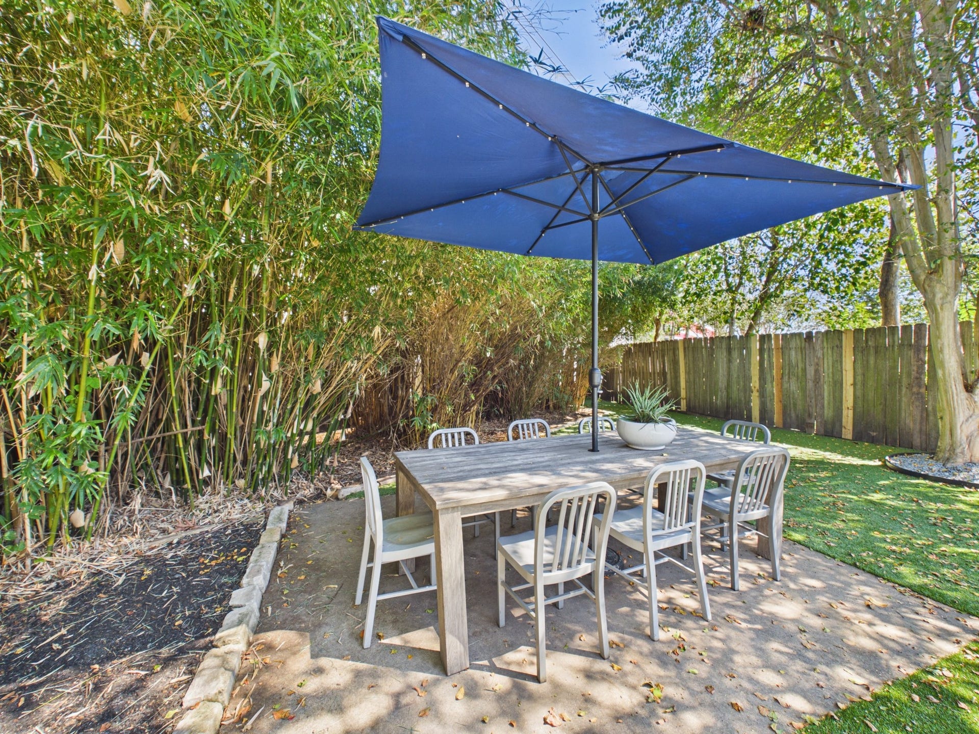 Off to the Rear is an Intimate Dining Area