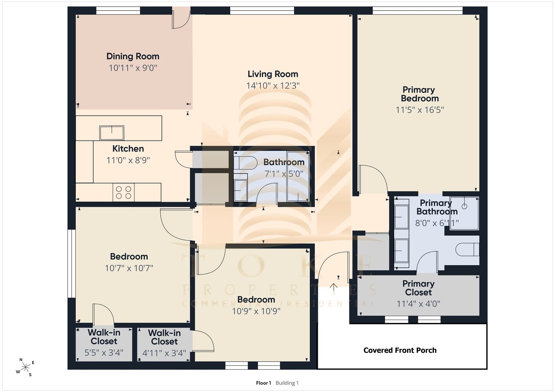 Great Split Floorplan.  Check Out the Virtual Tour