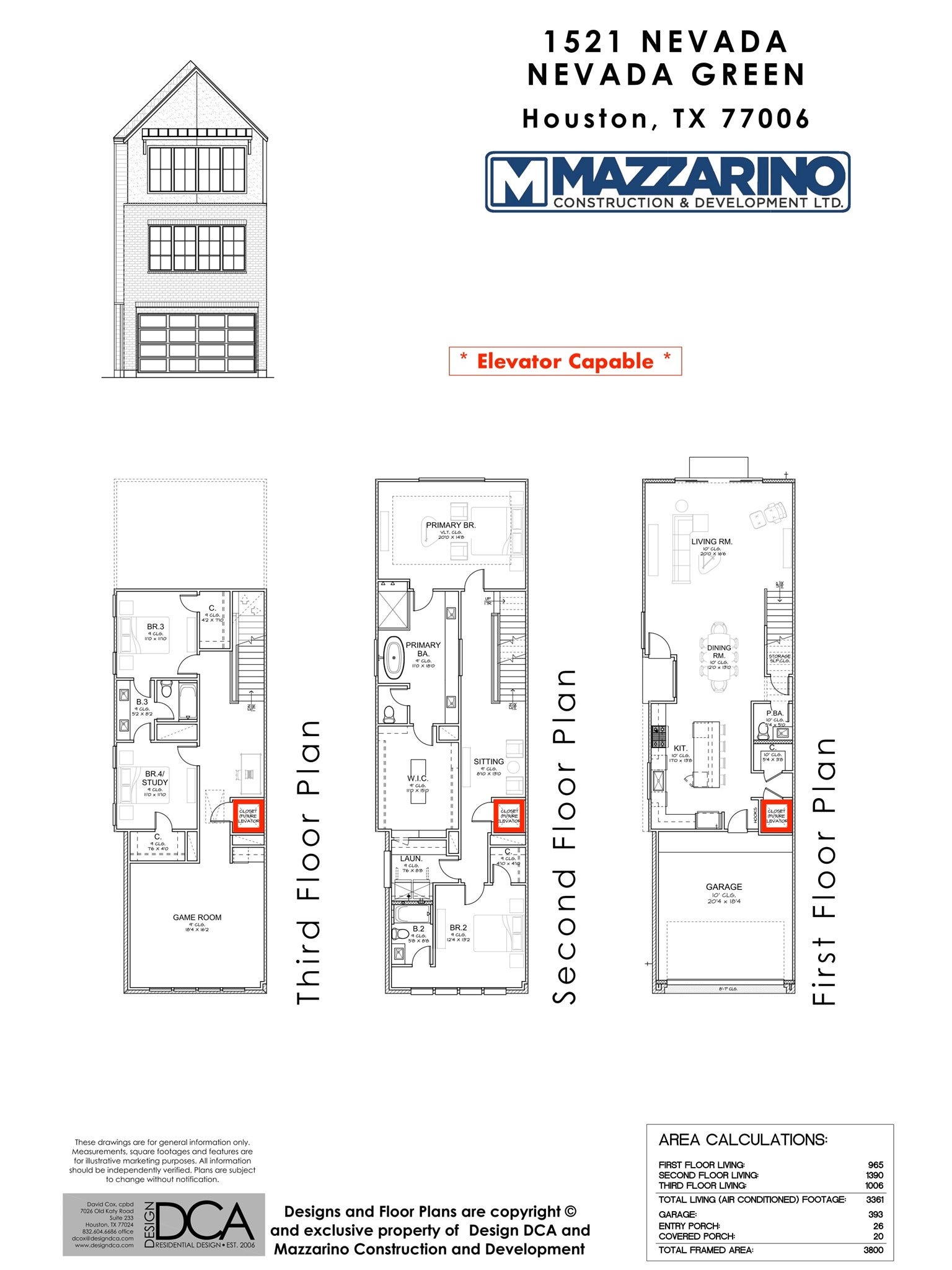Please be aware that these plans are the property of the architect/builder designer that designed them not DUX Realty, Mazzarino Construction or 1523 NEVADA LLC. Please be aware that these plans are the property of the architect and are protected from reproduction and sharing under copyright law. These drawing are for general information only. Measurements, square footages and features are for illustrative marketing purposes. All information should be independently verified.