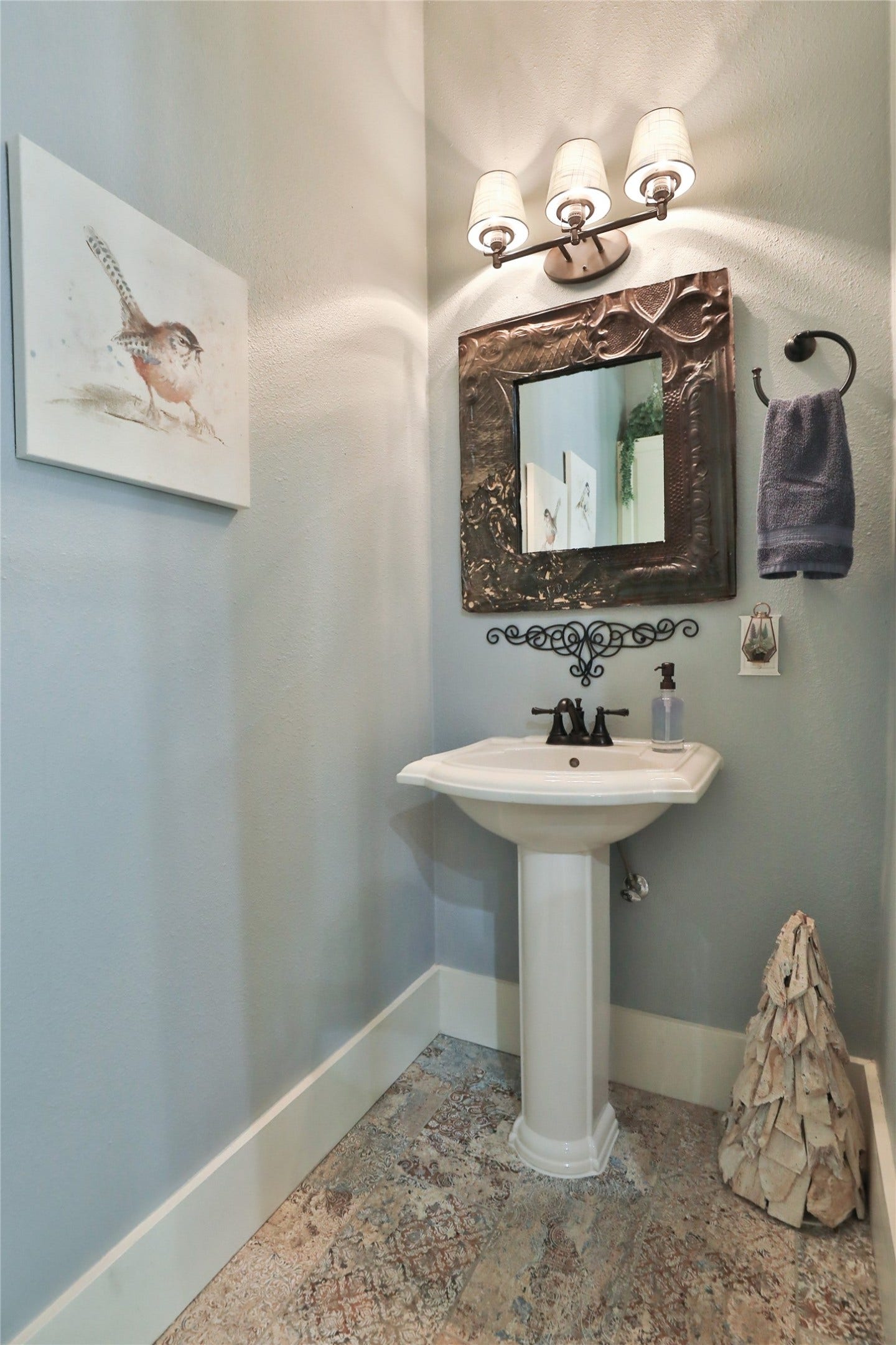 Half bath downstairs.