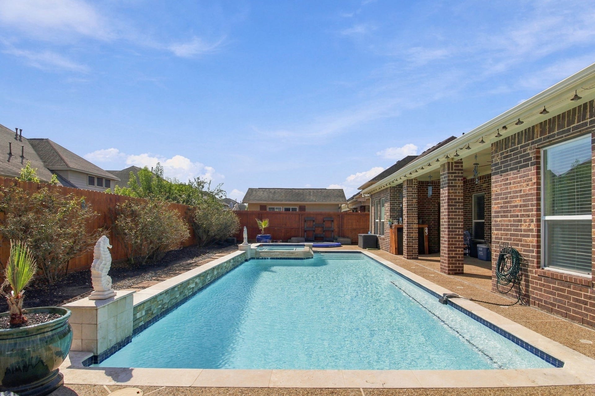 4313 Ashley Lane, Deer Park, TX 77536 Pool from side yard