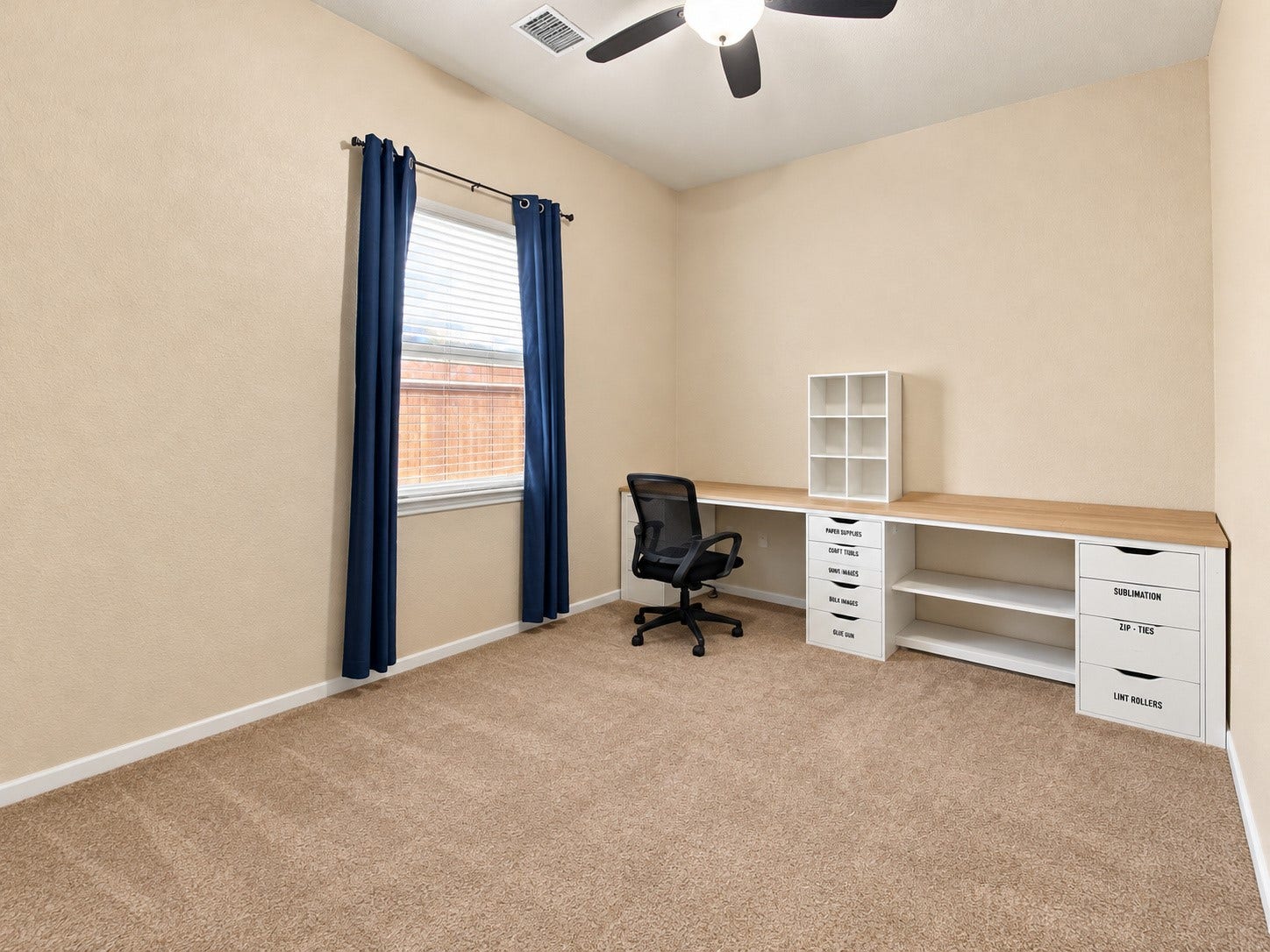 4313 Ashley Lane, Deer Park, TX 77536 Used AI to remove boxes. Bedroom