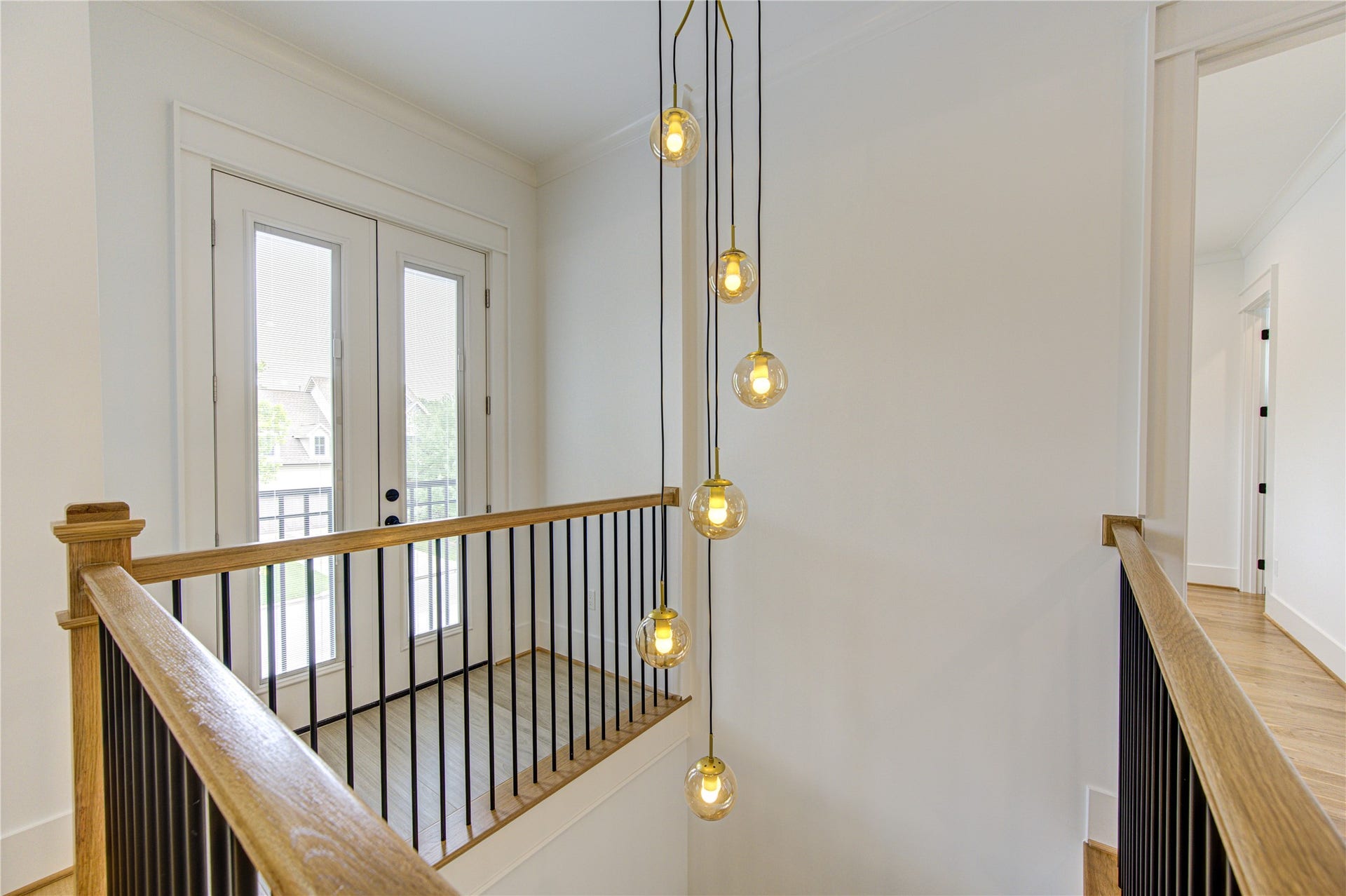 Juliet Balcony provides front viewing access directly above the front door.