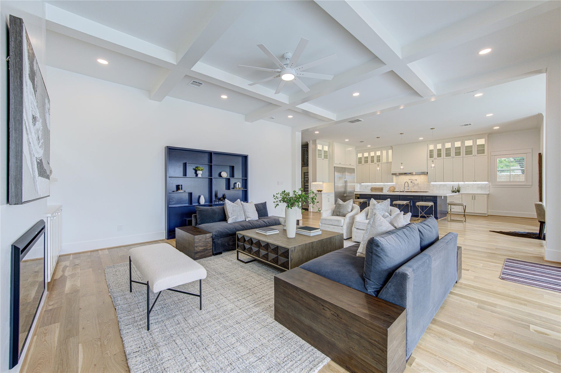 Truly Open Concept with no columns or walls blocking the view. Bluetooth Sound system installed.