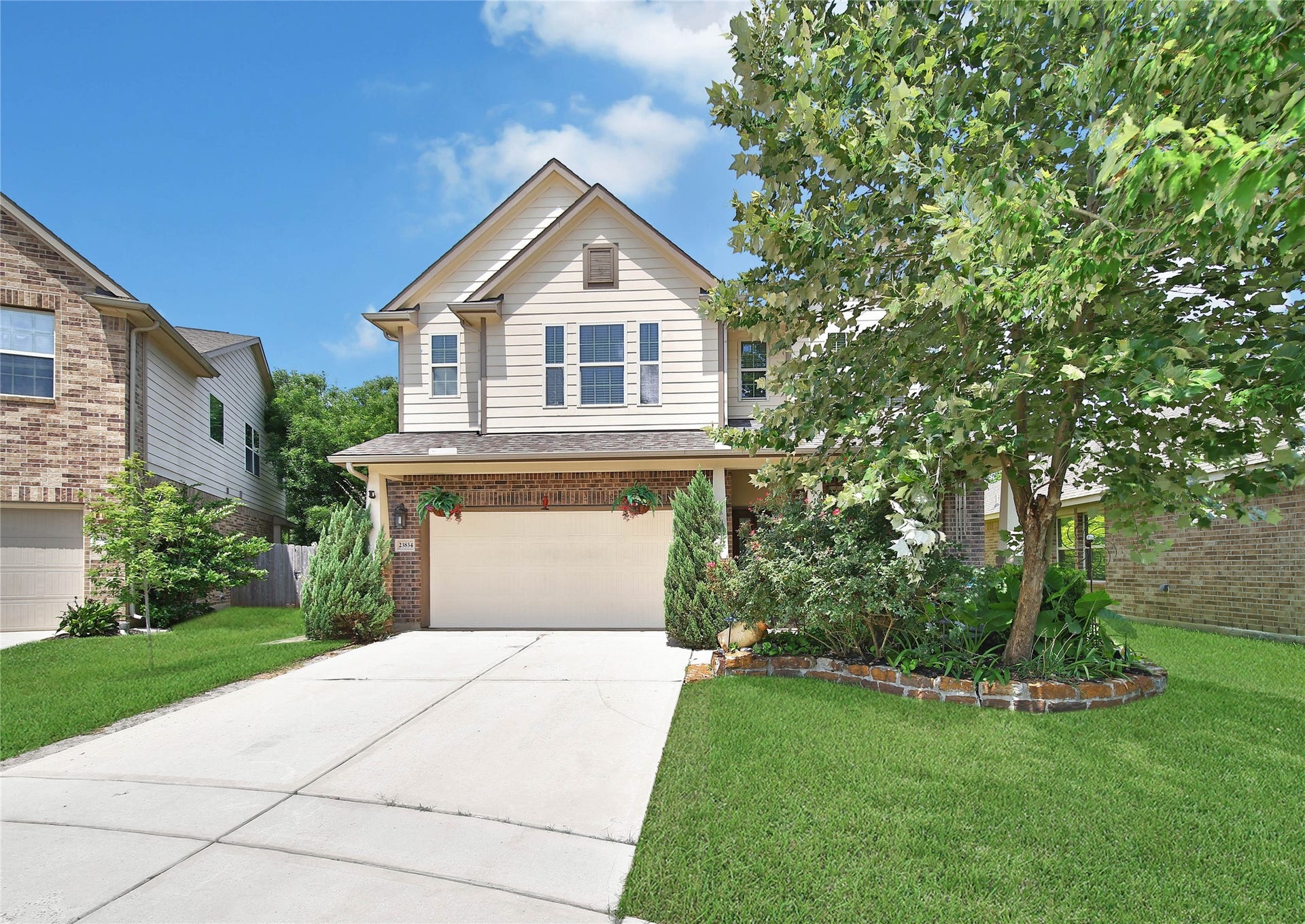 23834 Willow Haven Drive, Spring, TX 77389 Amenities include generator plug and gas line hook up, solar attic fan and appliances stay!