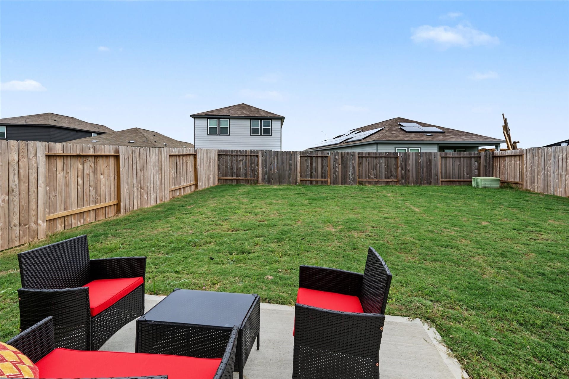 15727 Lone Juniper Drive, Crosby, TX 77532 Patio View - Furniture Included