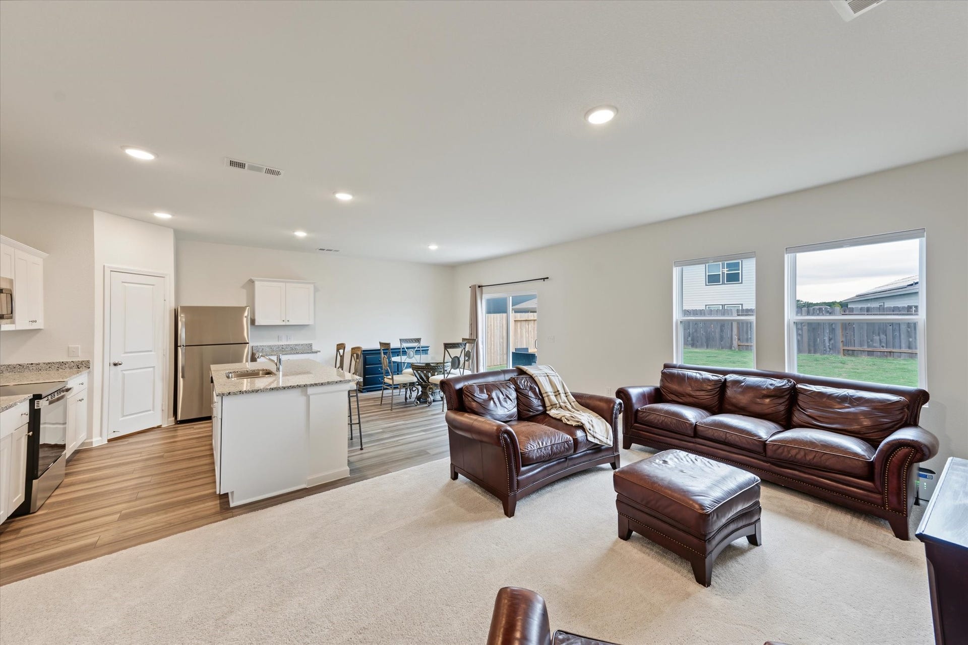 15727 Lone Juniper Drive, Crosby, TX 77532 Open Family Room - Furniture Included