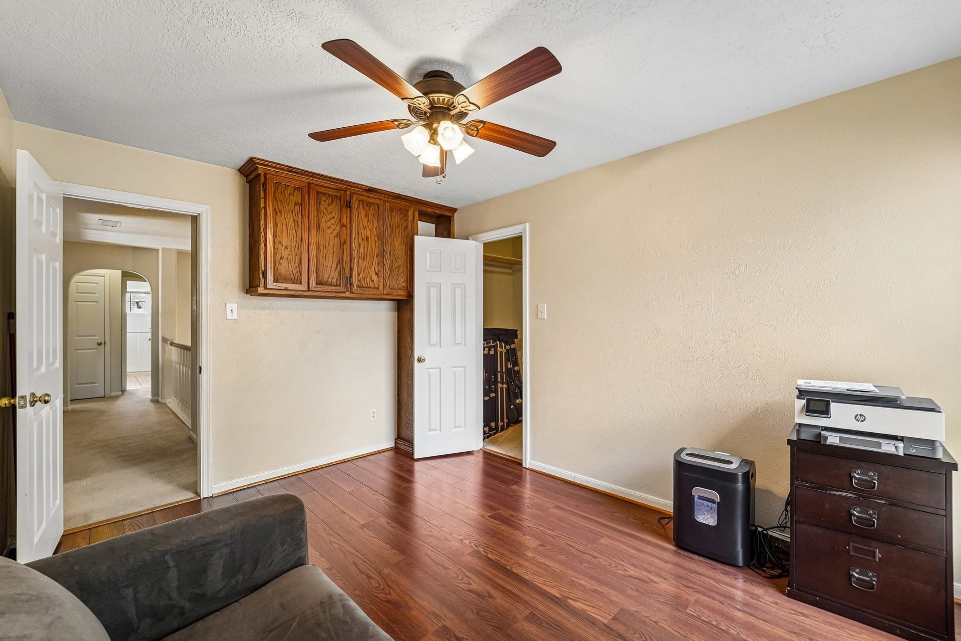 14 Serene Creek Place, The Woodlands, TX 77382 Bedroom #2 - was being used for an office space. Large closet is just off to the right.