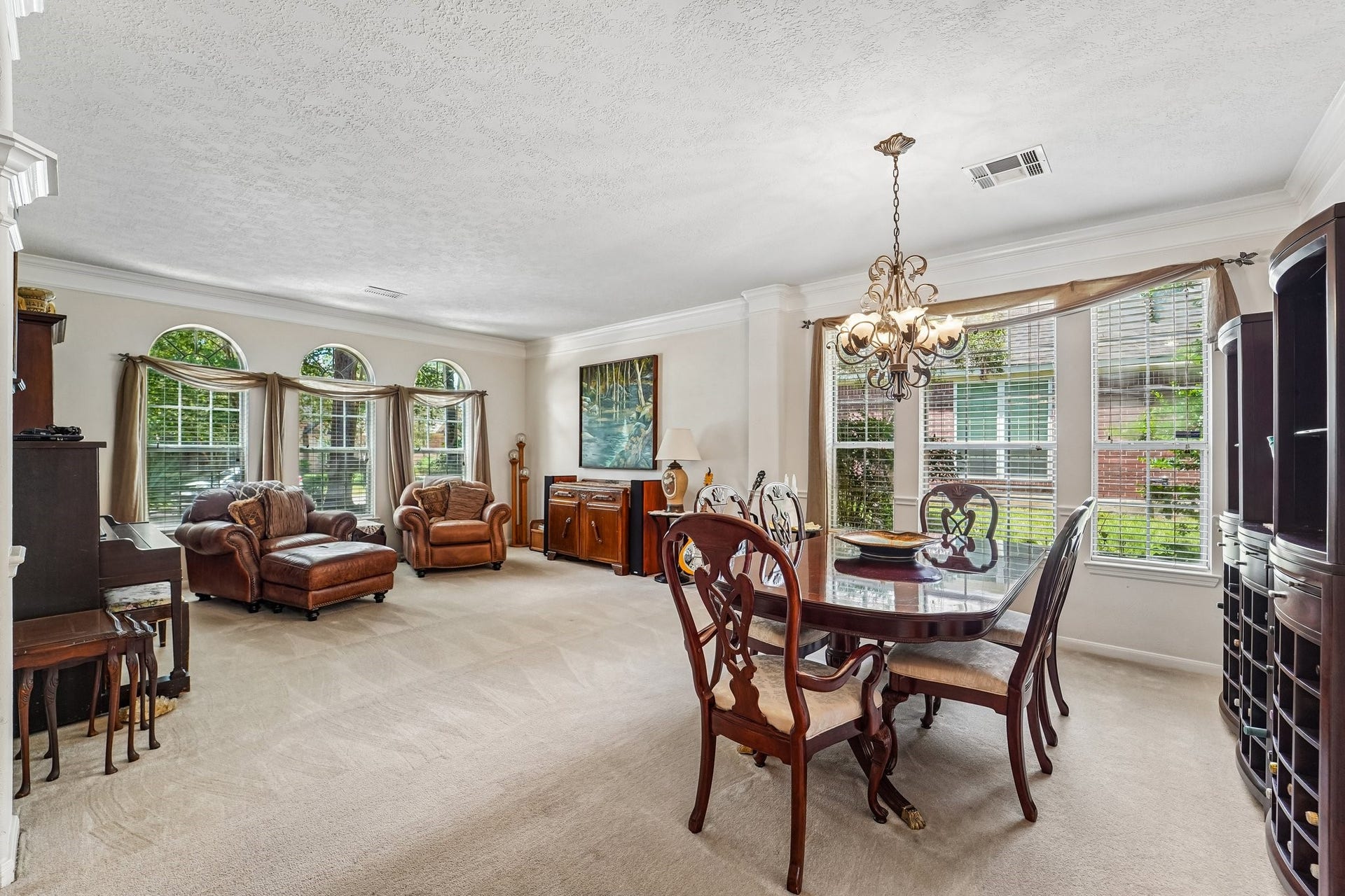 14 Serene Creek Place, The Woodlands, TX 77382 Another view of the front formal living and dining room areas.