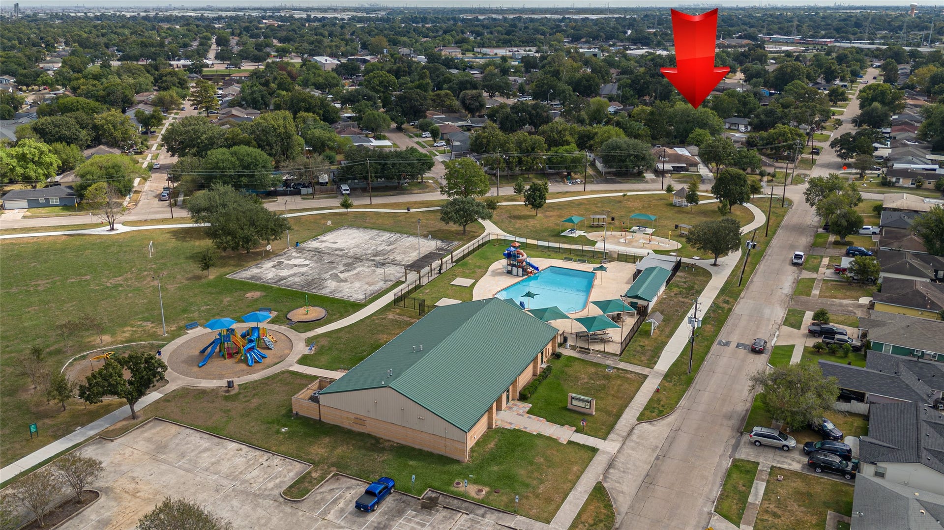 Nestled in a vibrant neighborhood, this home is conveniently located near a community center featuring a pool, playground, and ample green space, perfect for active family living.