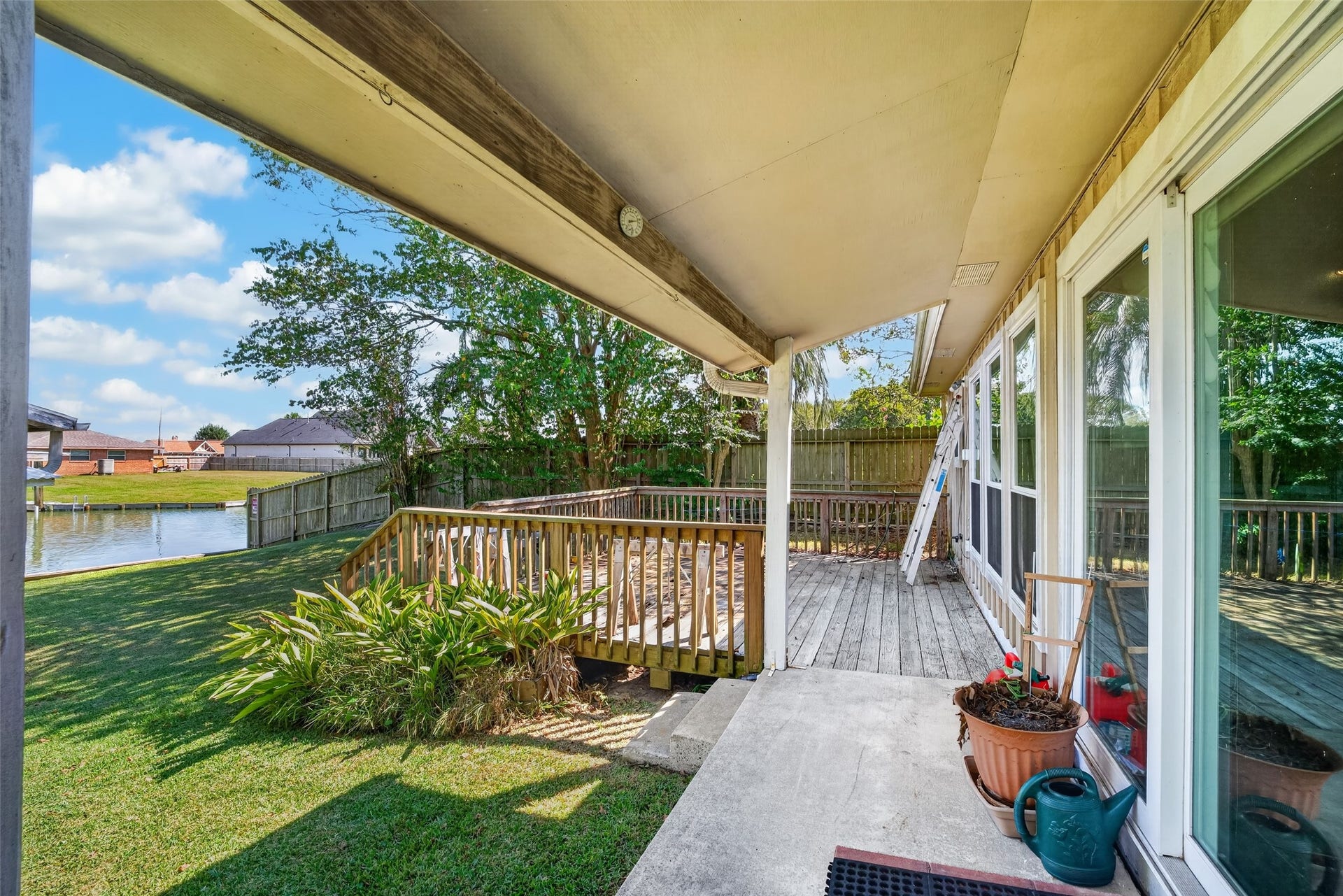 Another great view of peaceful backyard space