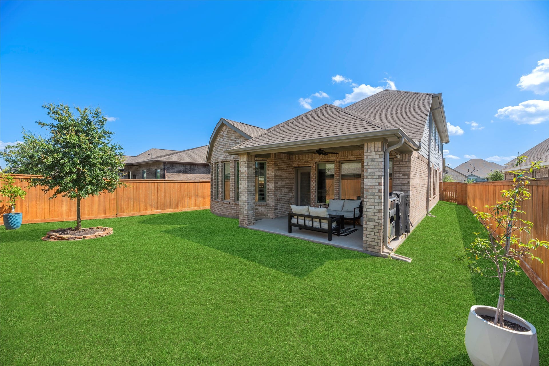 12914 Catfish River Court, Cypress, TX 77433 Another view of the backyard.