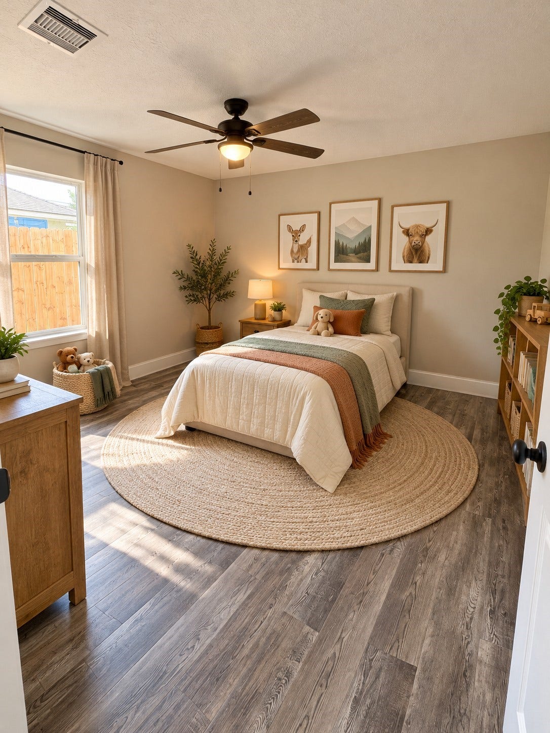 Virtually staged Bedroom #2