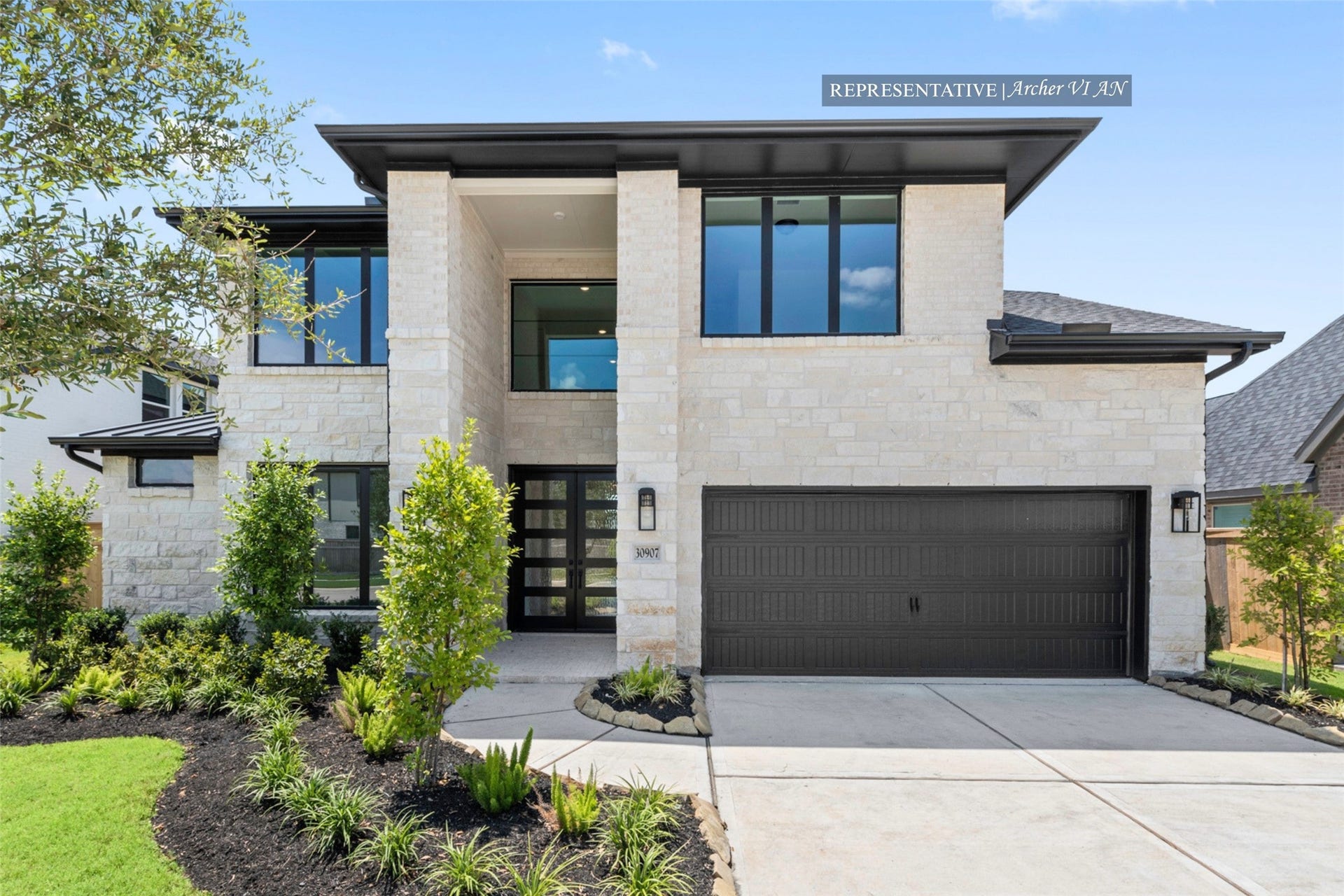4727 Ravine View Lane, Fulshear, TX 77441 Westin Homes | Archer VI AN Currently Under Construction. Representative image; features, selections, and colors may vary.
