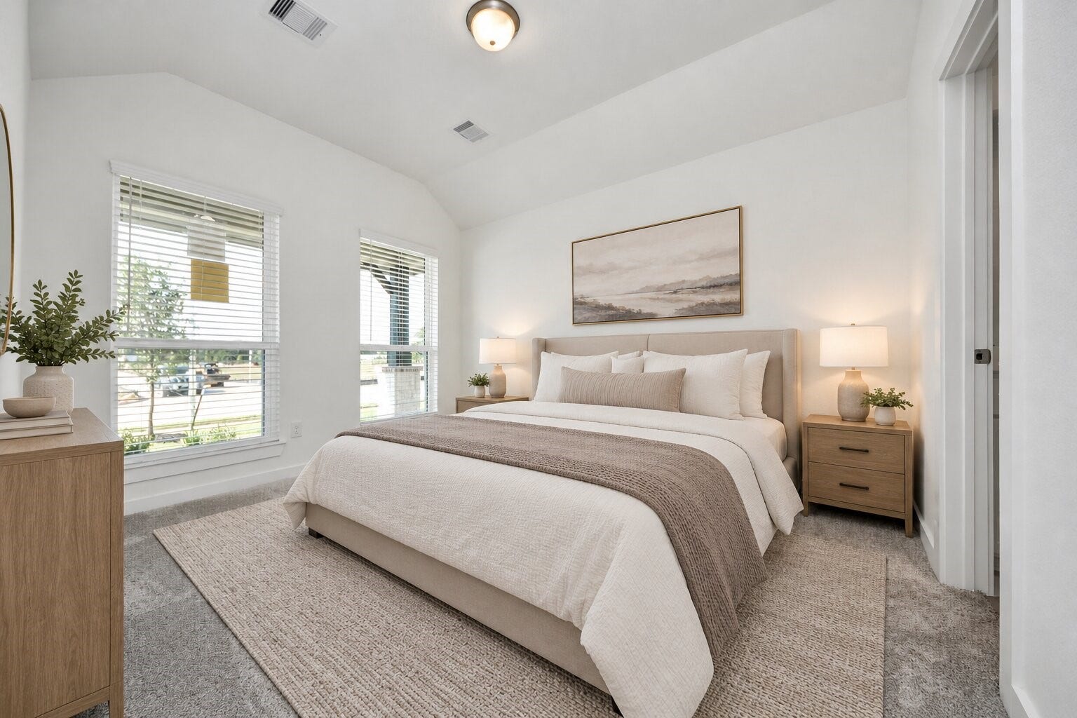 Virtuallly Staged - Secondary Bedroom. Sample photo of completed home with similar floor plan. Actual colors and selections may vary.
