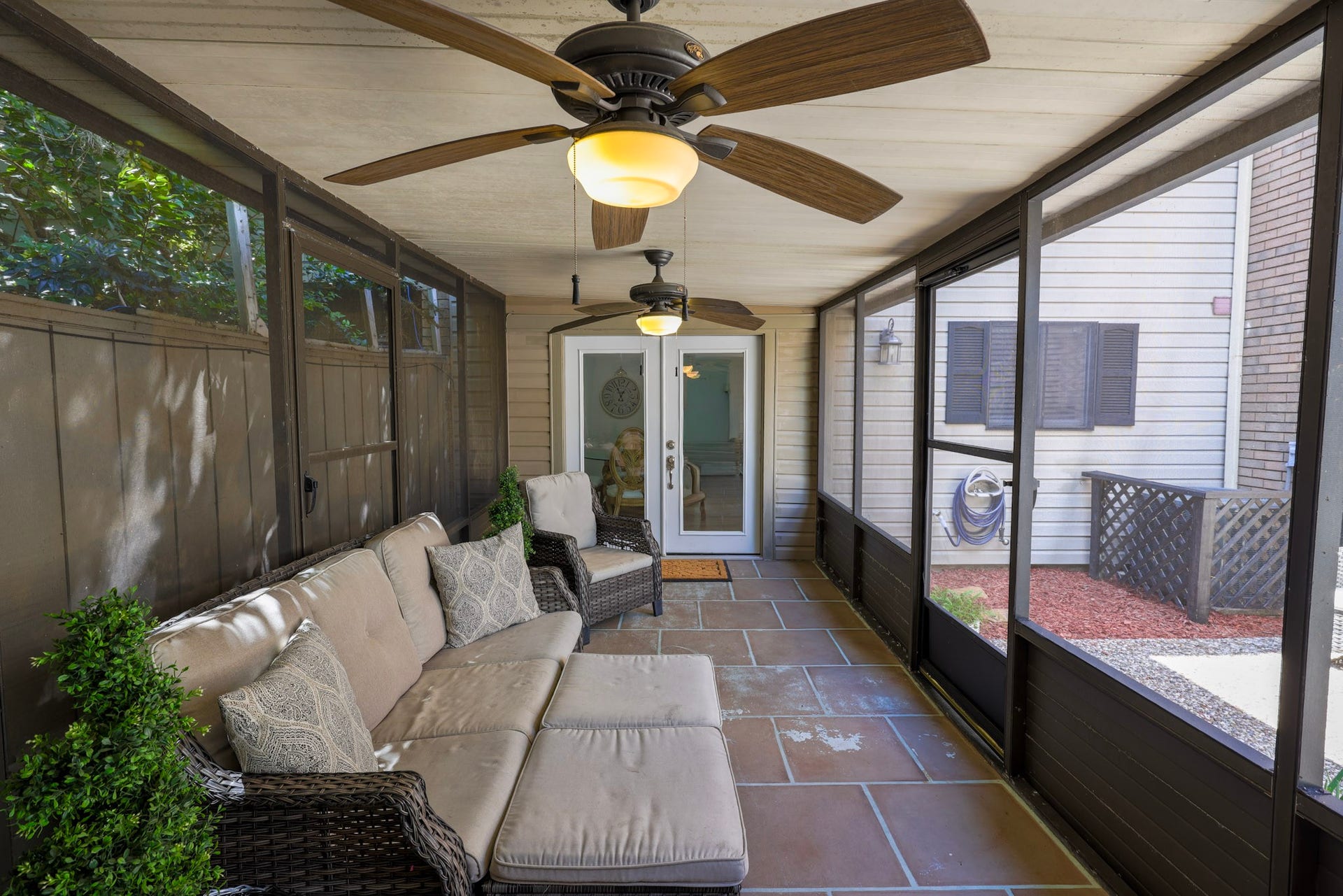 back screened in porch