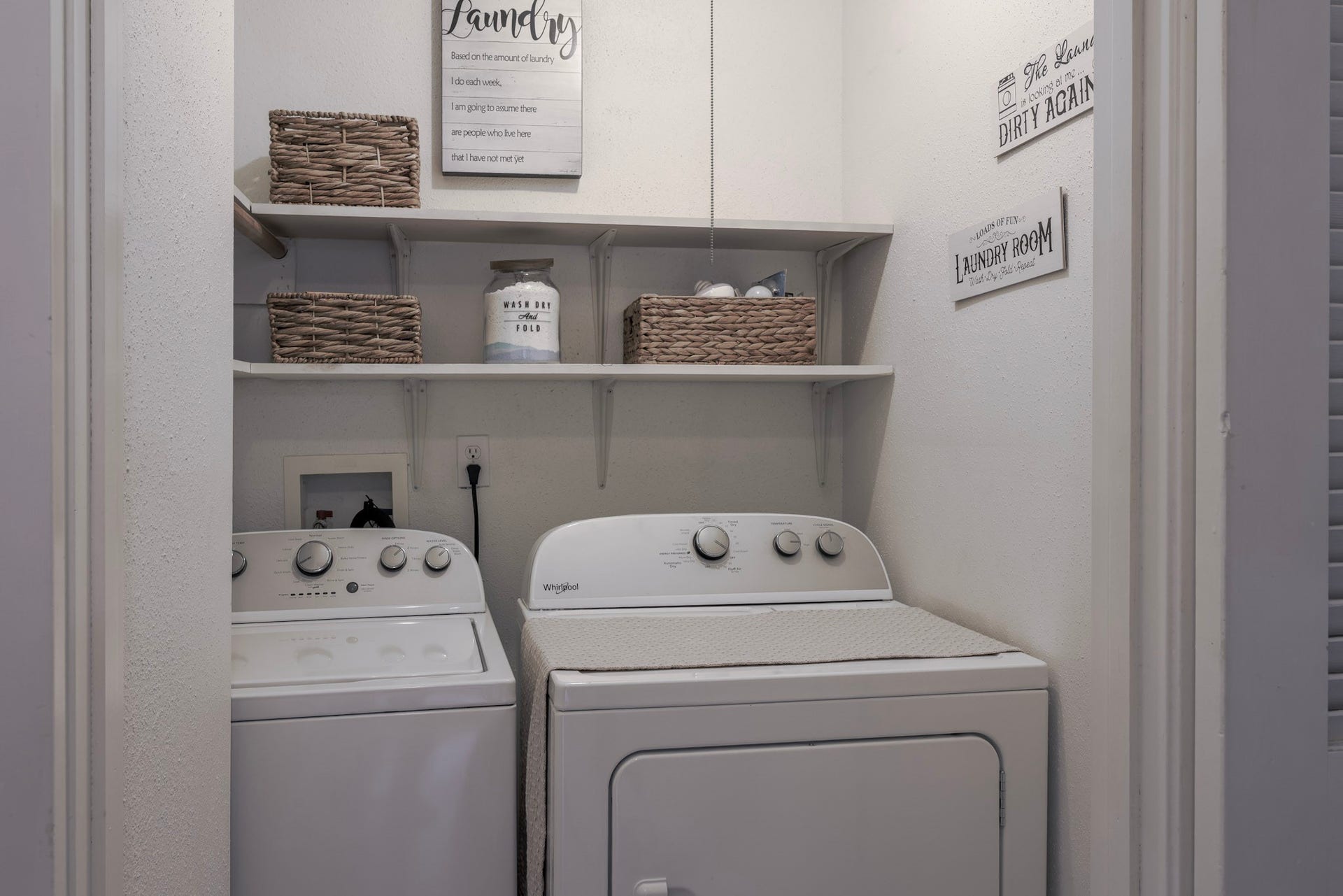 upstairs laundry room