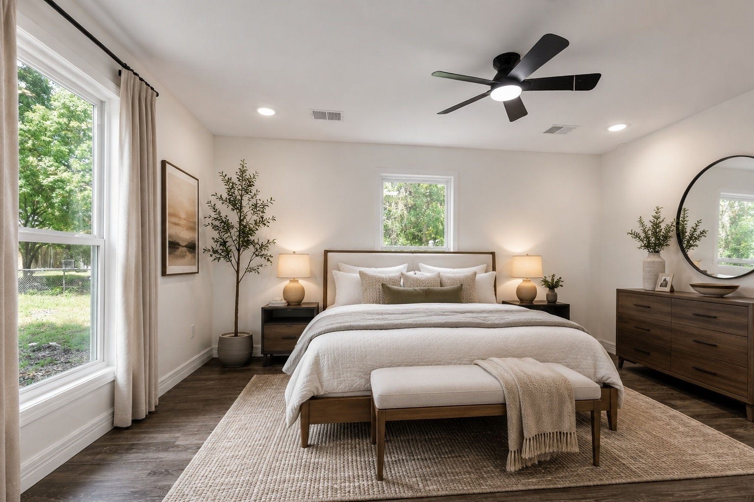 1332 Montgomery Street, La Marque, TX 77568 Virtual Staged Primary Bedroom
