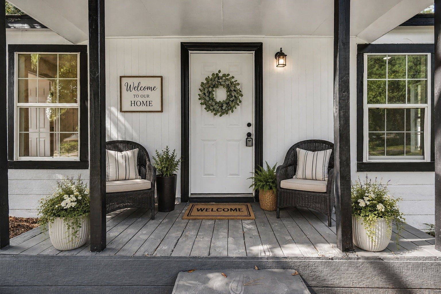 1332 Montgomery Street, La Marque, TX 77568 Virtual Staged Front Porch