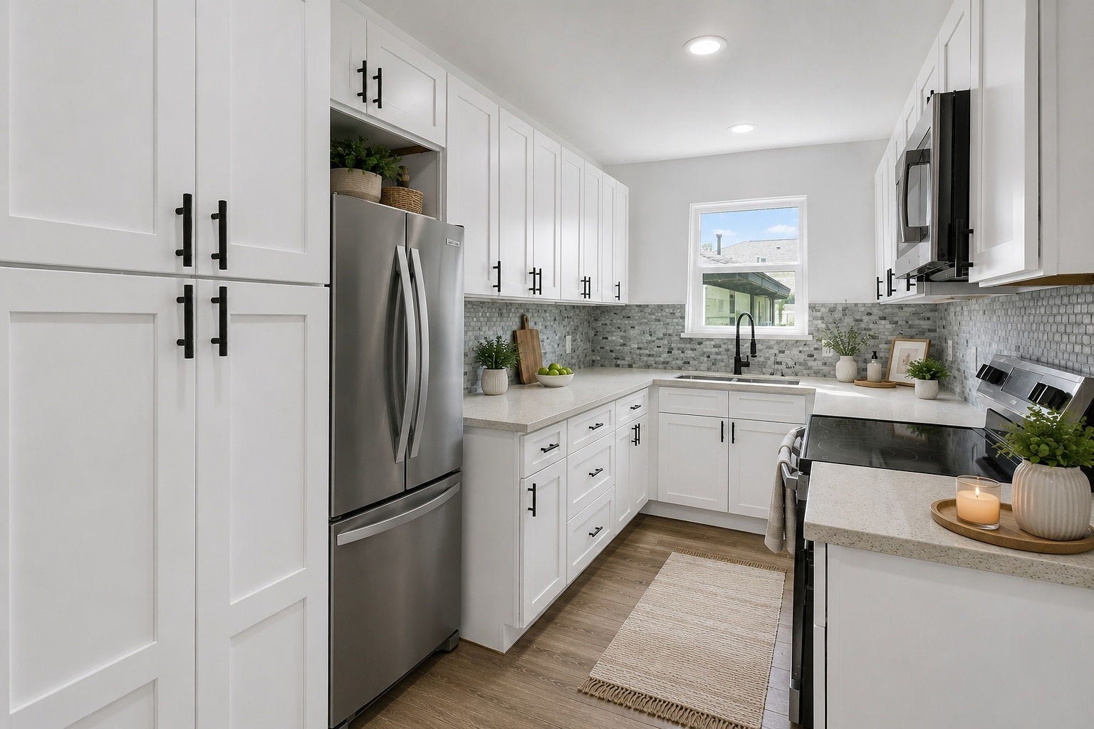 1332 Montgomery Street, La Marque, TX 77568 Virtual Staged Kitchen